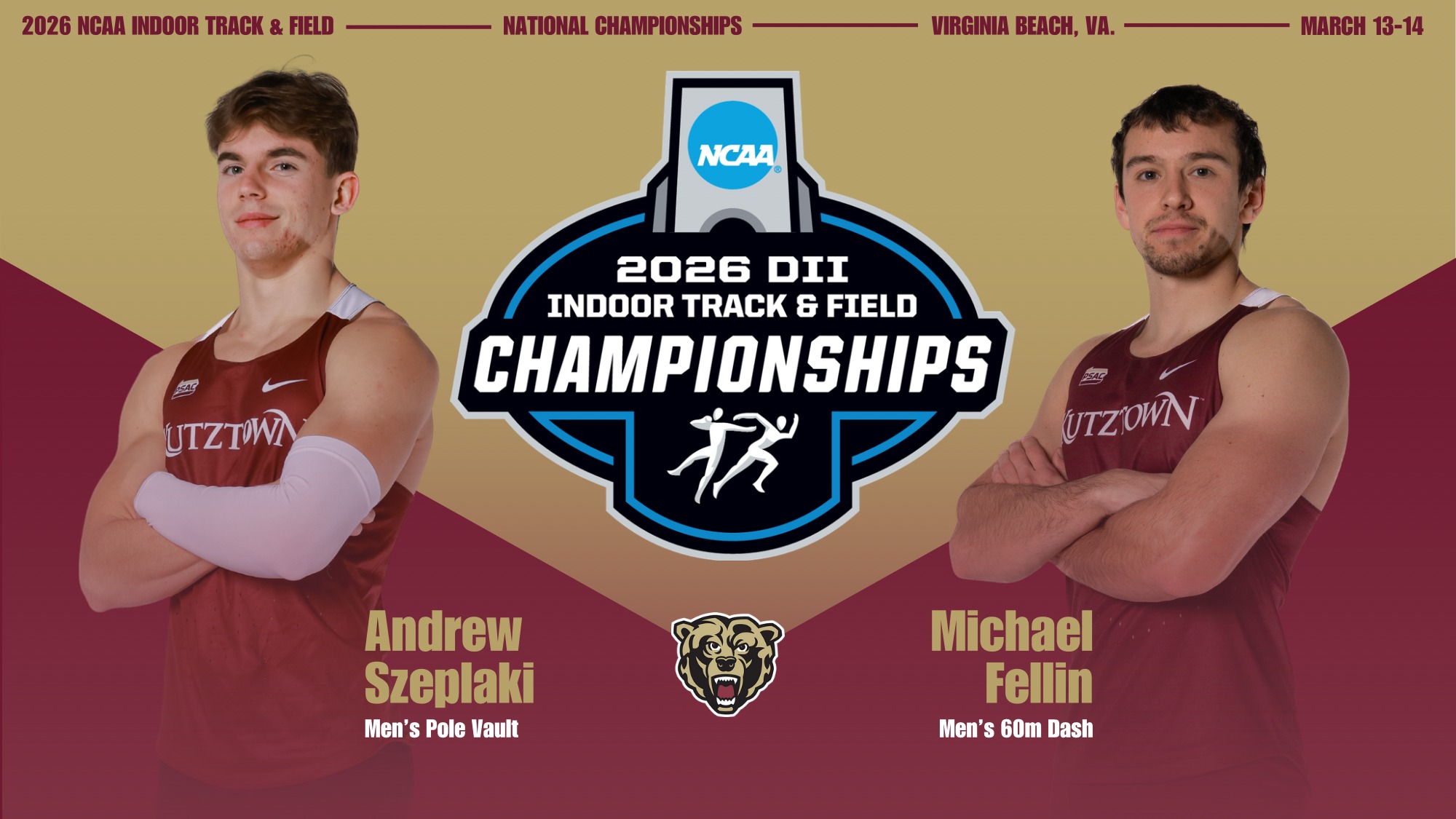NCAA DII Indoor Track & Field graphic