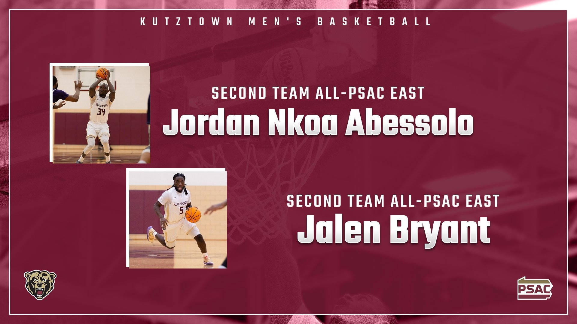 Nkoa Abessolo & Bryant earn 2025-26 All-PSAC East Honors