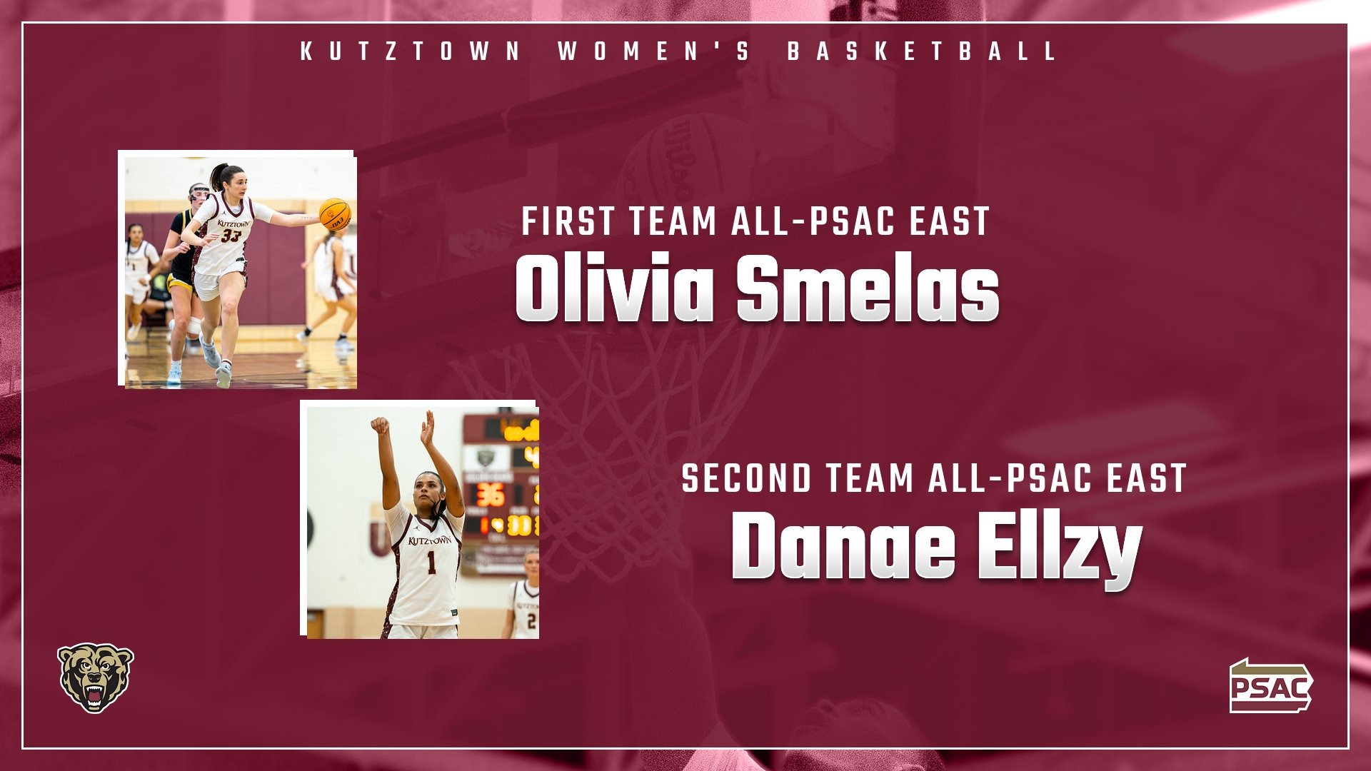 Smelas, Ellzy earn 2025-26 All-PSAC East Honors, Smelas 1st team, Ellzy 2nd tem