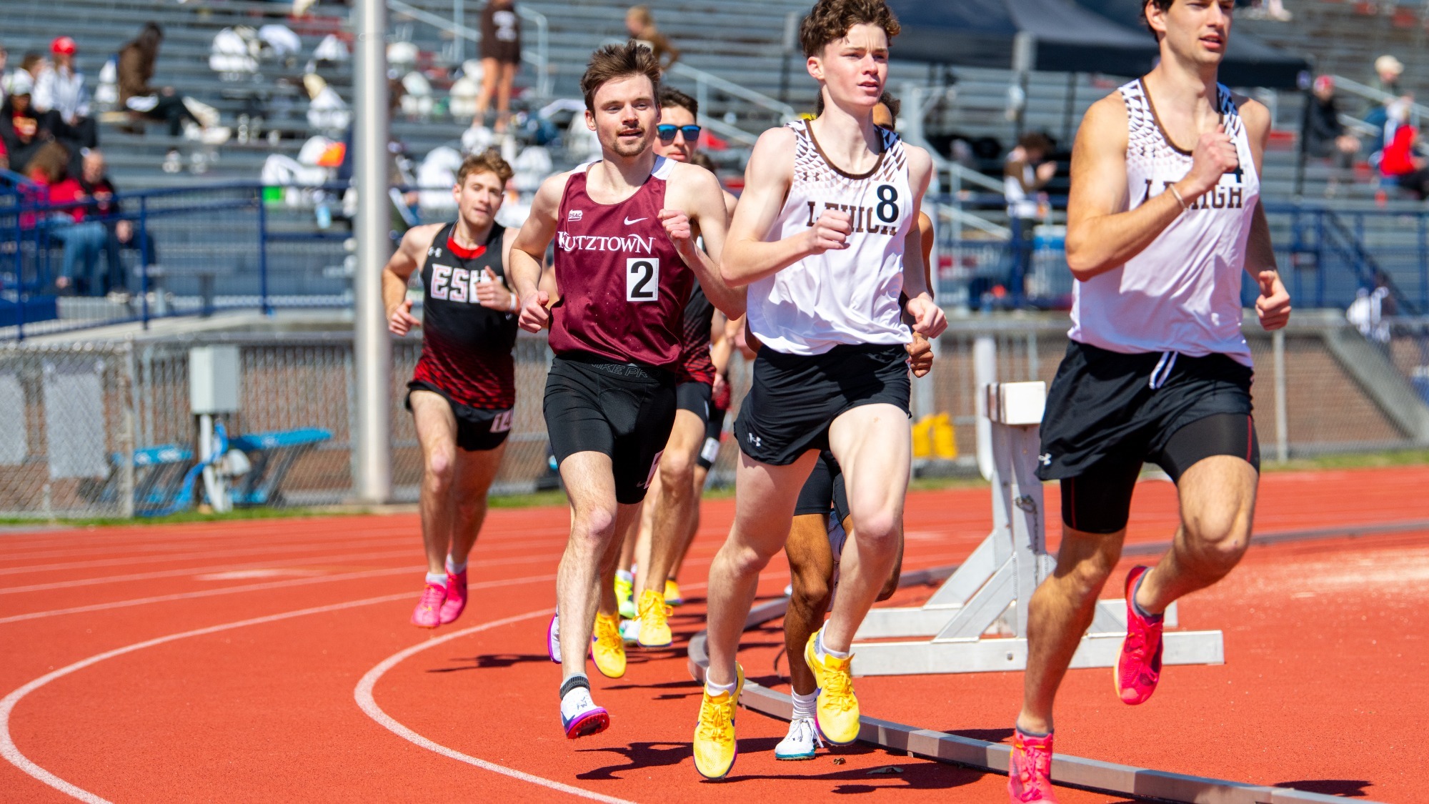 Kutztown men's track & field running at the Keystone Challenge, 3/21/26