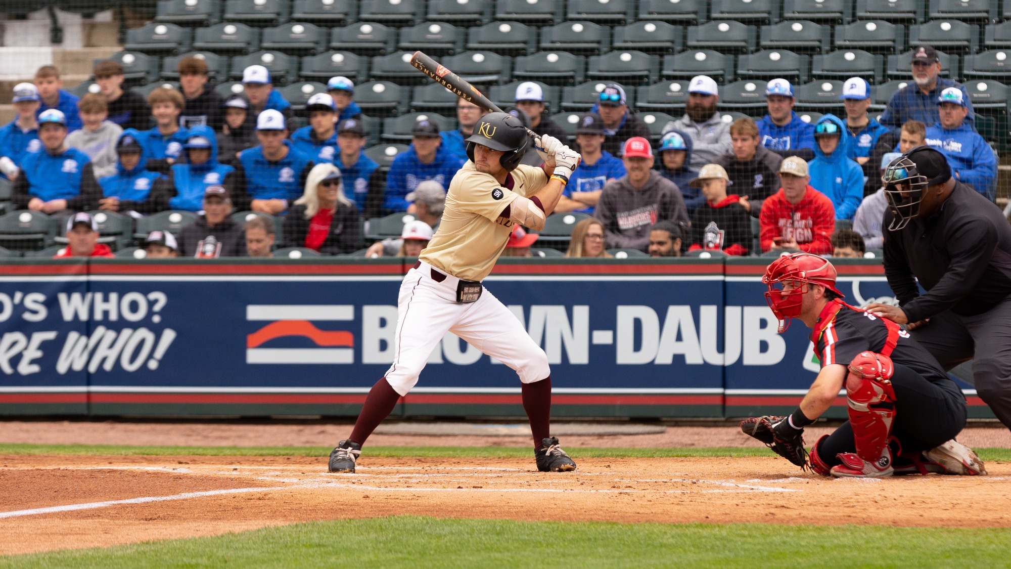 Bo Barthol at bat against East Stroudsburg at Coca-Cola Park 043026