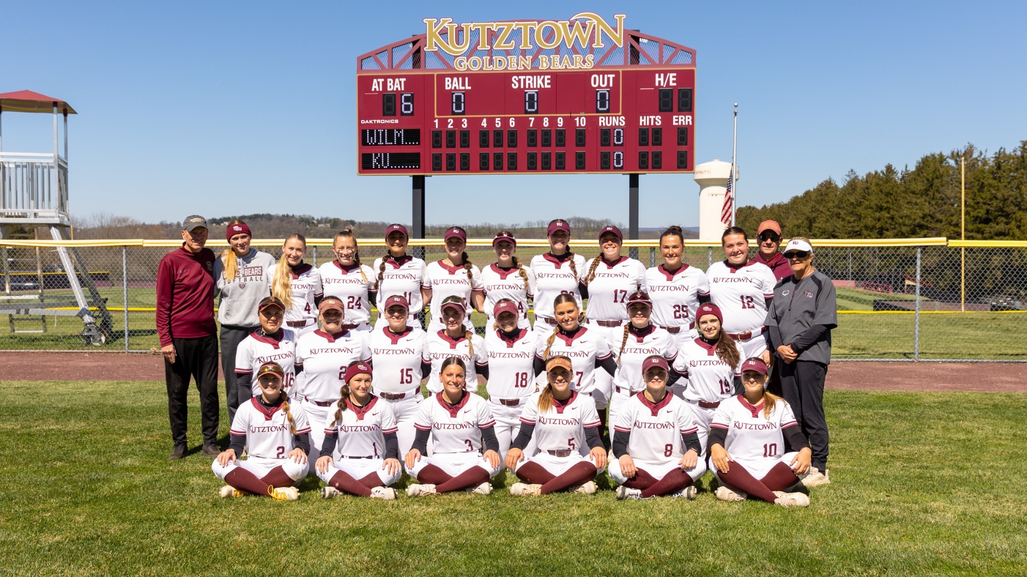 Kutztown softball 2026 team photo