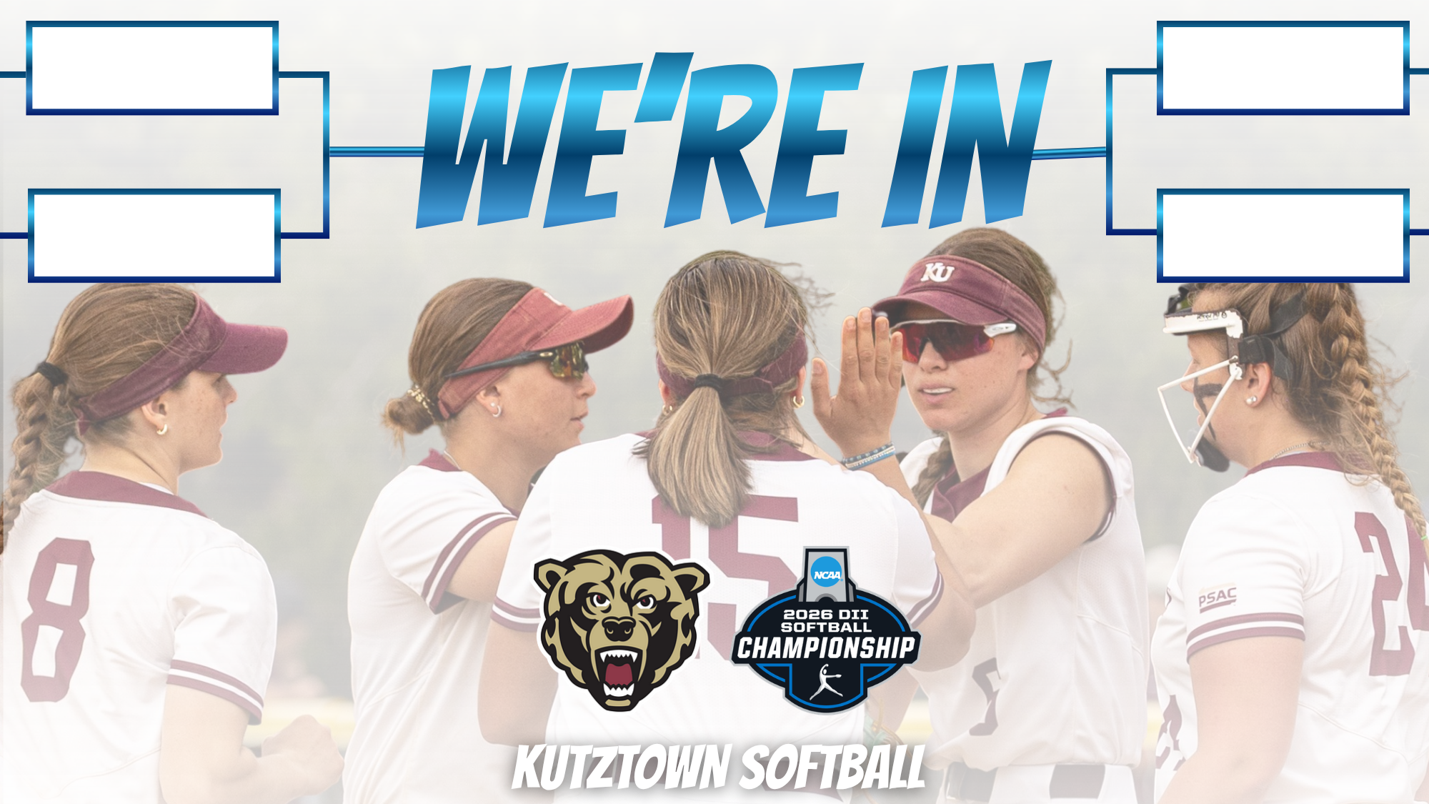 Kutztown softball selection into 2026 NCAA Tournament graphic