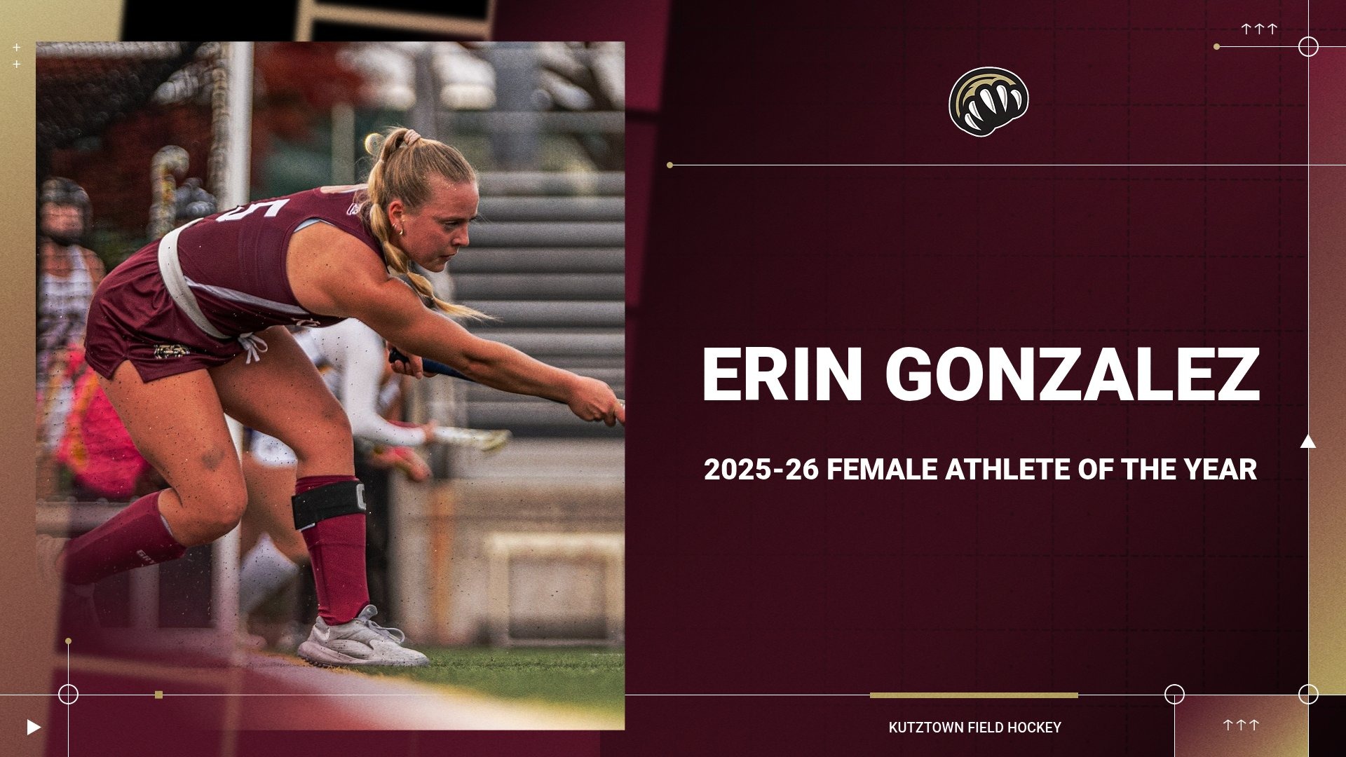 Erin Gonzalez 2025-26 Female Athlete of the Year graphic