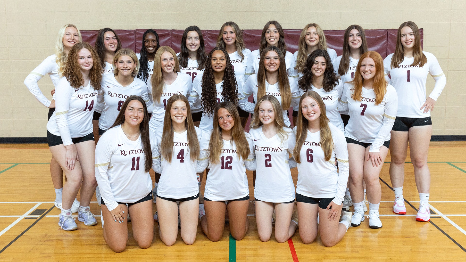 Kutztown women's volleyball 2026 team photo