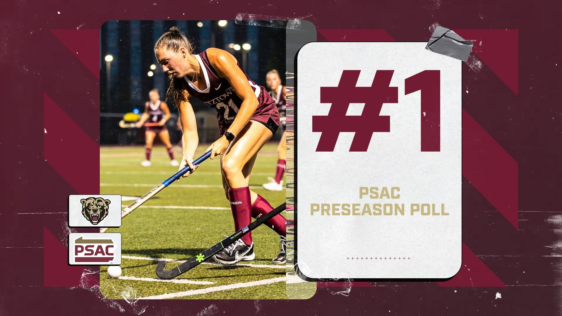 Kutztown Field Hockey 2026 PSAC Preseason poll graphic