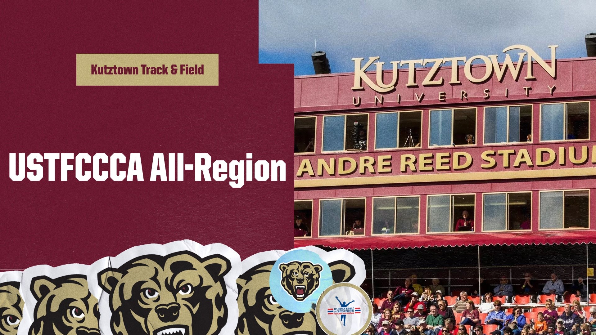 Kutztown track & field USTFCCCA All-Region graphic