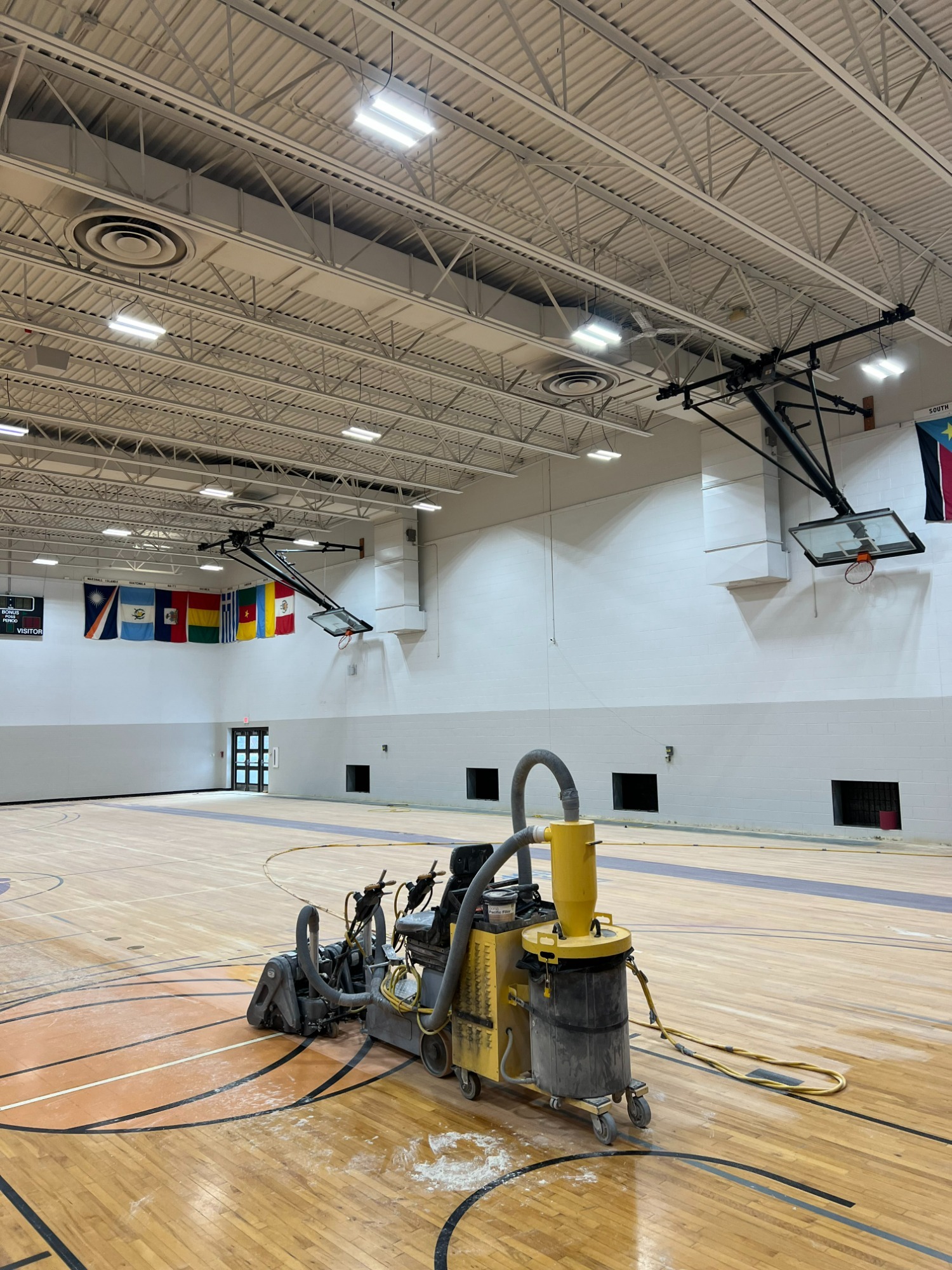 Gymnasium Floor Renovation Begins Kuyper College