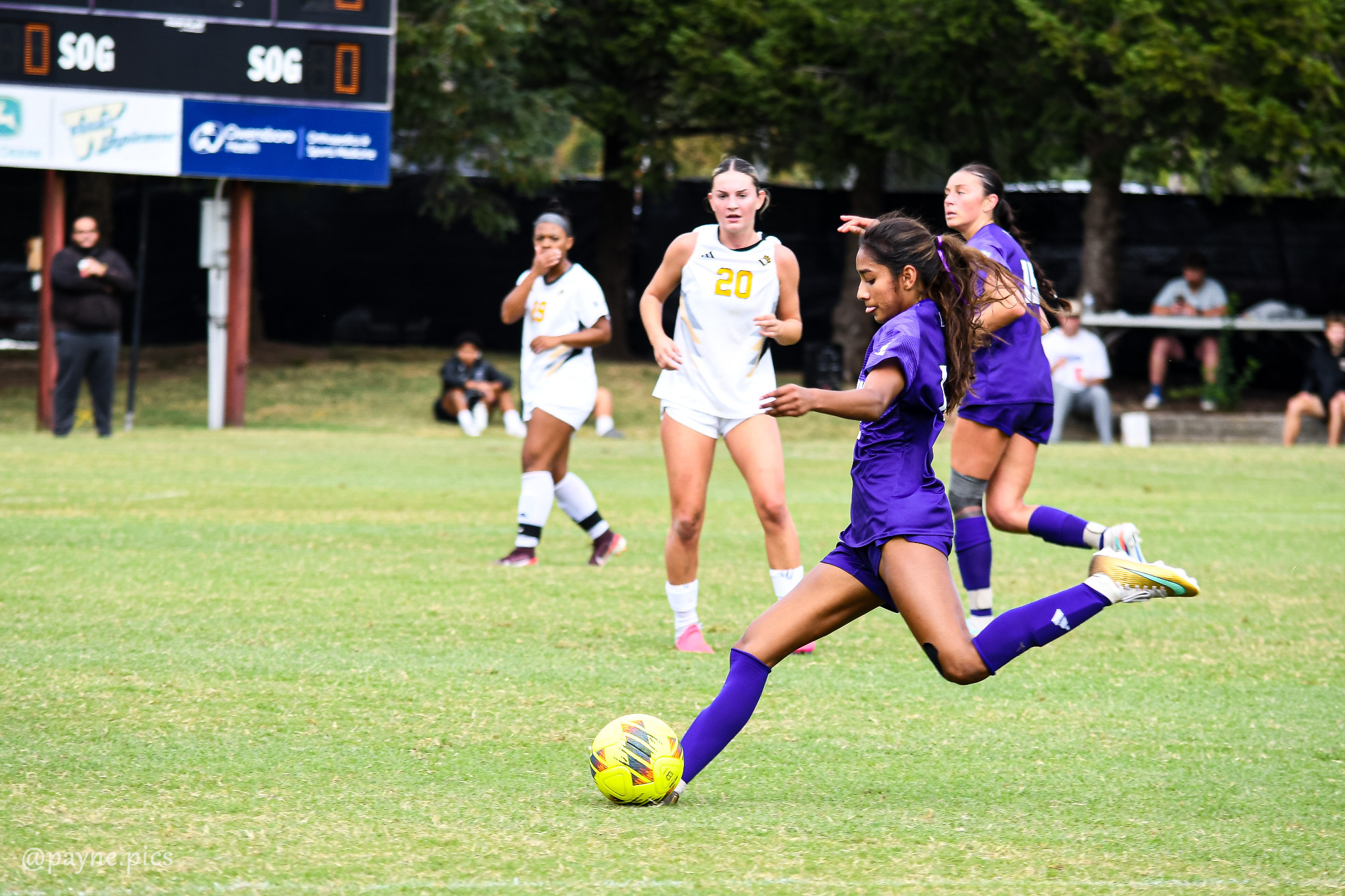 henna gyan kicking the ball