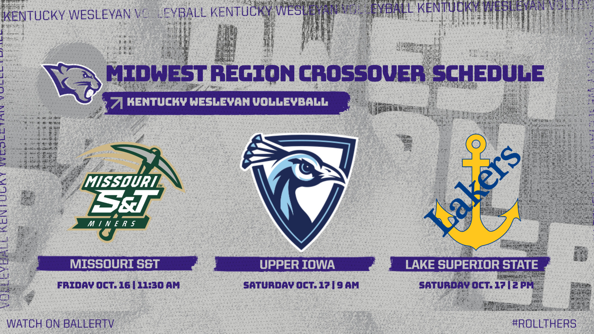 MIDWEST CROSSOVER SCHEDULE