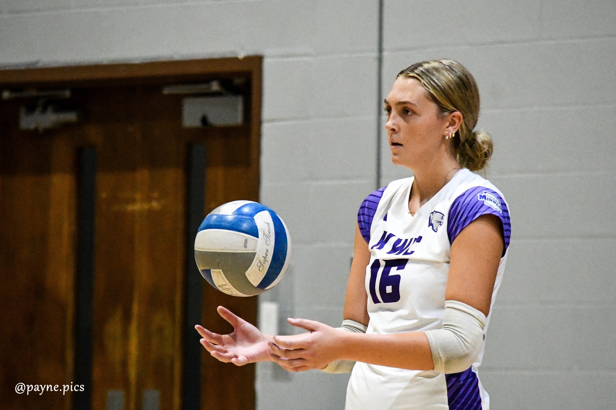 outside hitter Emmy Goering #16 attends an event