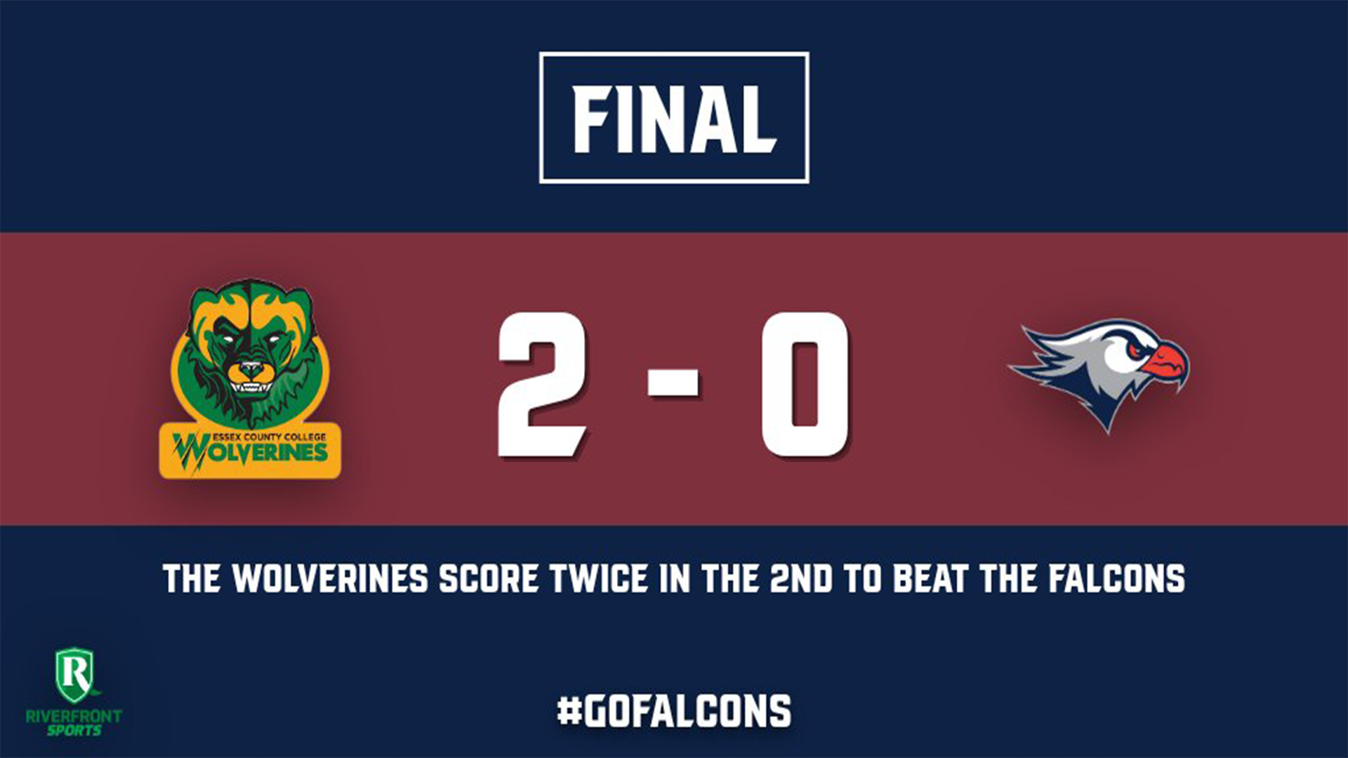 LC WSOC Final Score Graphic vs. Essex County College 10-18-25 Landscape