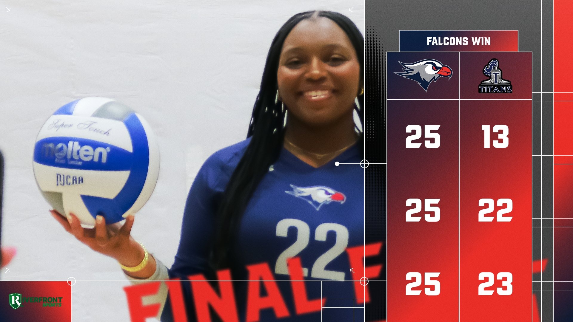 LC WVB Final Score Graphic vs. CC of Morris 10-23-25 Landscape
