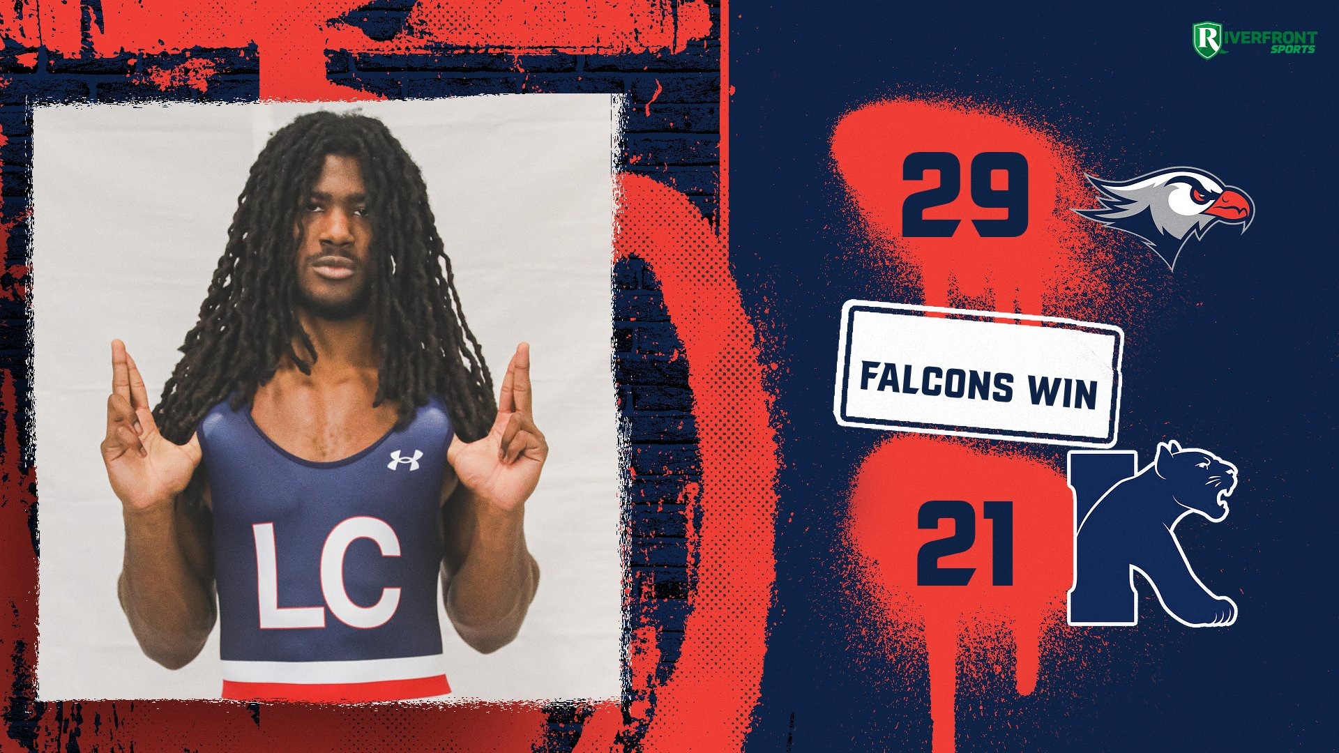 LC MWREST Final Score Graphic vs. Kean University 11-21-25 Landscape