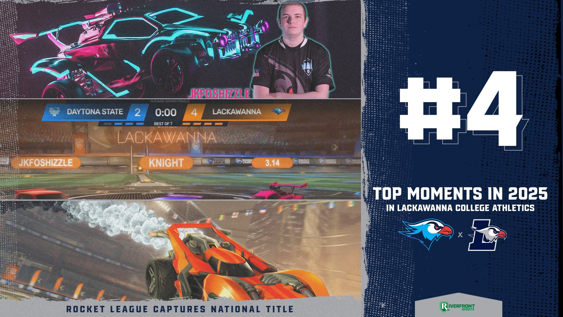 Lackawanna College Athletics Top Moments 2025 - #4 Esports Rocket League Wins NJCAAE Fall National Championship