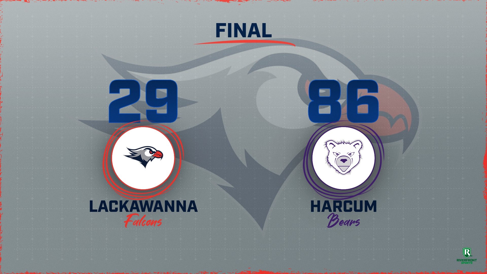 LC WBB Final Score Graphic vs. Harcum College 12-4-25 Landscape