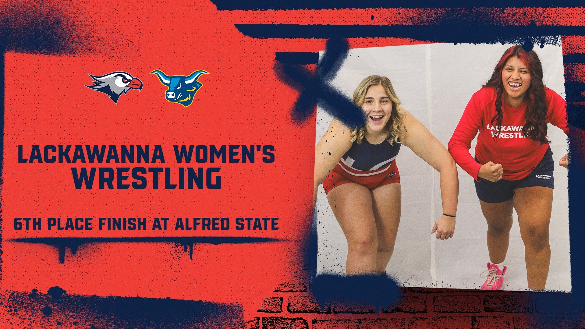 LC WWREST Final Score Graphic vs. Alfred State 1-11-26 Landscape