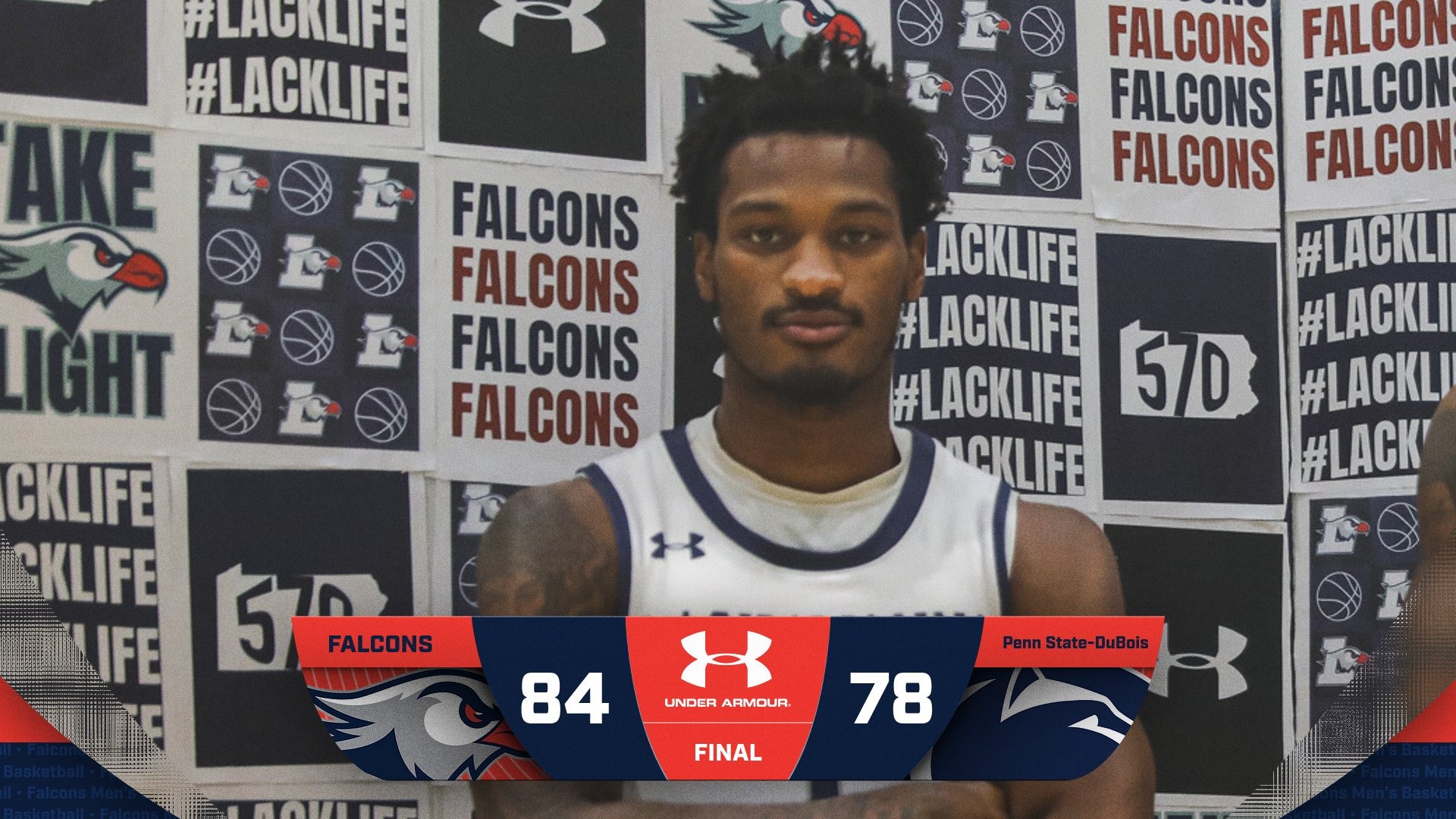 LC MBB Final Score Graphic vs. PSU DuBois 1-9-26 Landscape