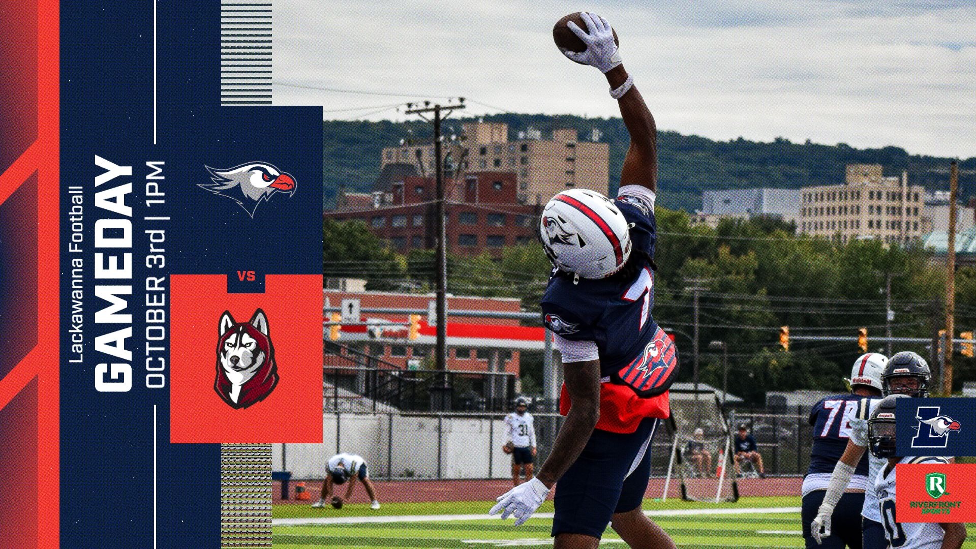 LC FB Gameday Graphic vs. Bloomsburg 10-3-26 Landscape