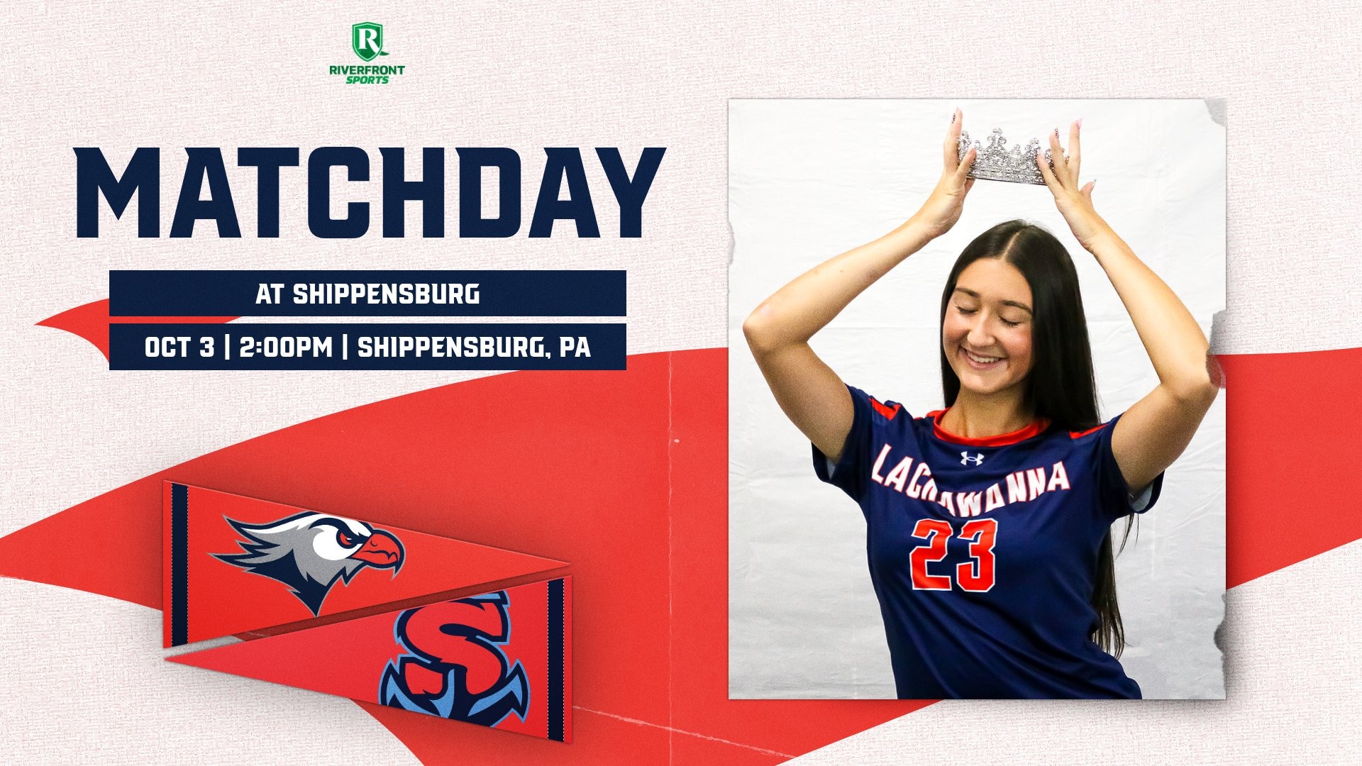 LC WSOC Gameday Graphic vs. Shippensburg 10-3-26 Landscape