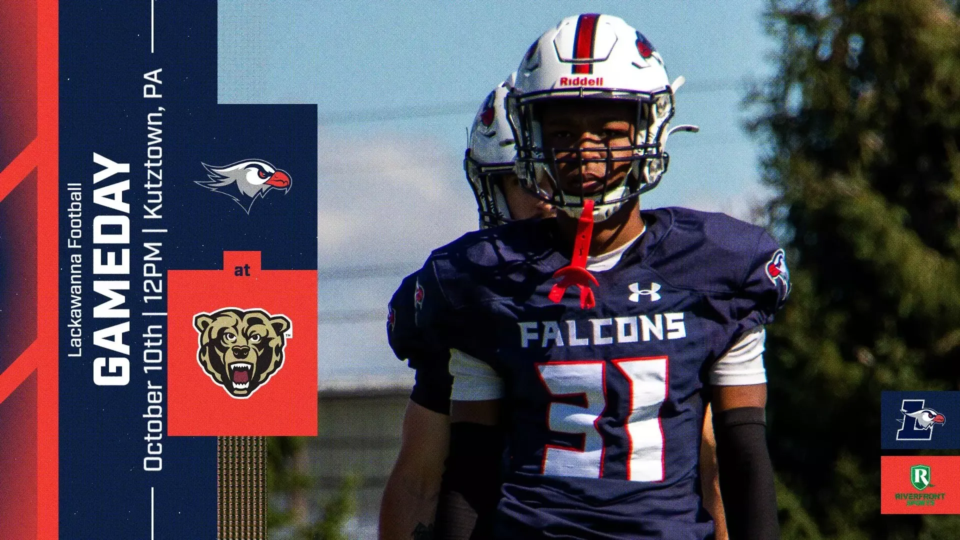 LC FB Gameday Graphic vs. Kutztown 10-10-26 Landscape
