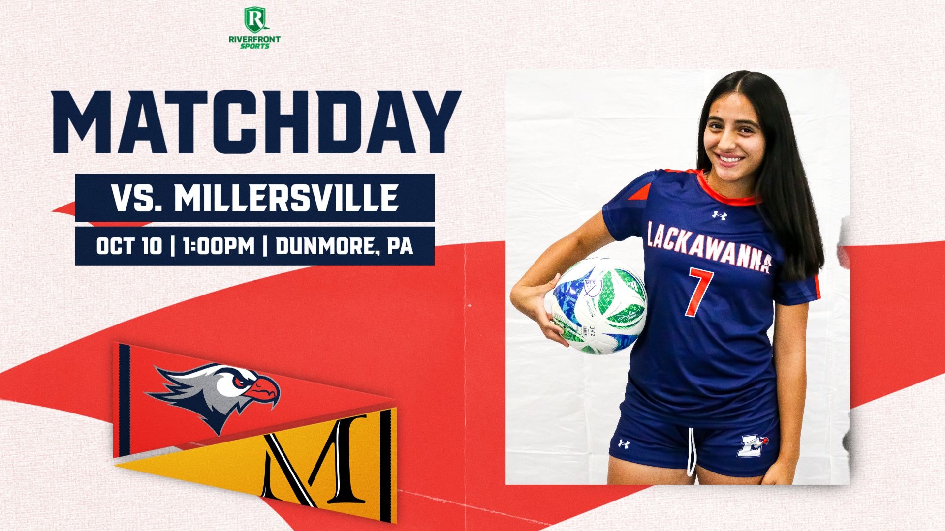 LC WSOC Gameday Graphic vs. Millersville 10-10-26 Landscape