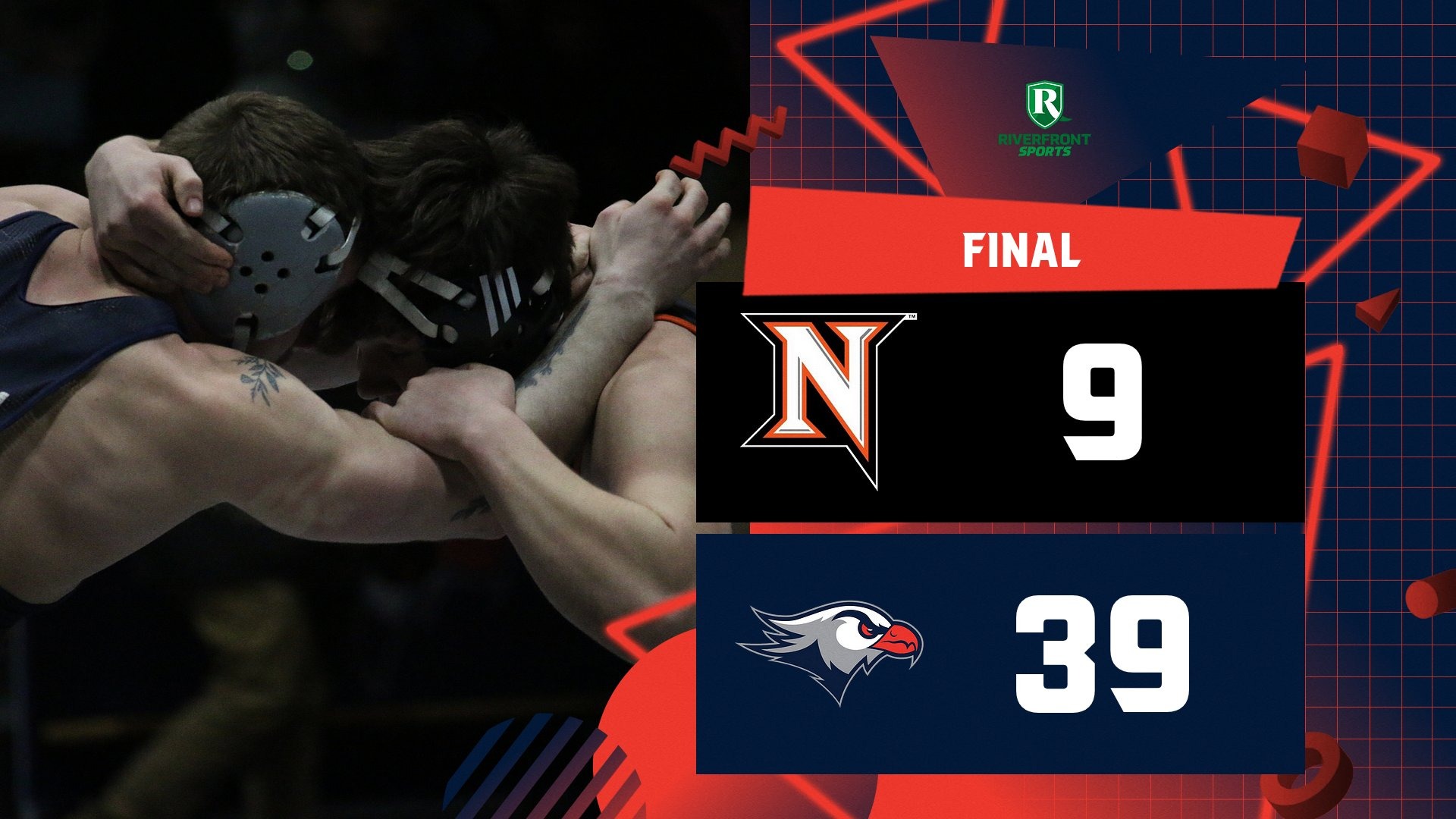 LC MWREST Final Score Graphic vs. Northampton CC 2-3-26 Landscape