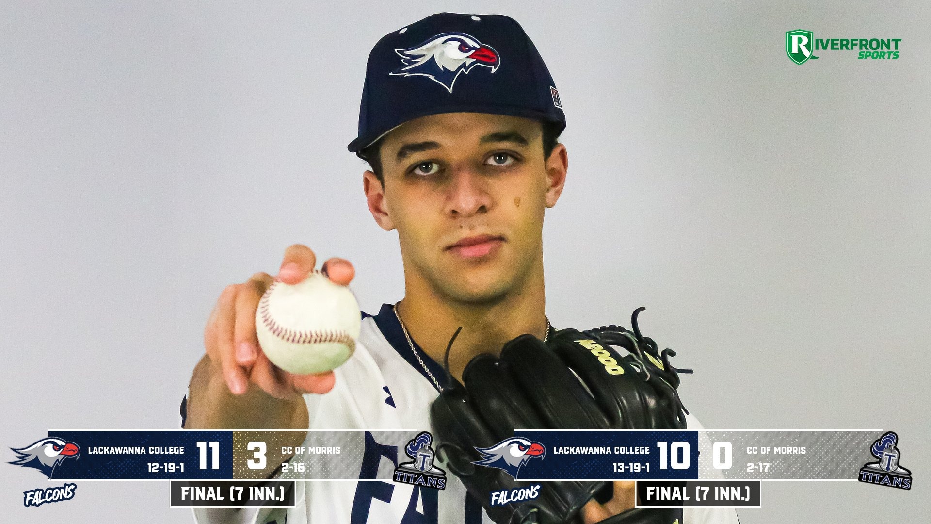 LC BASE Final Score Graphic vs. CC of Morris 4-11-26 Landscape