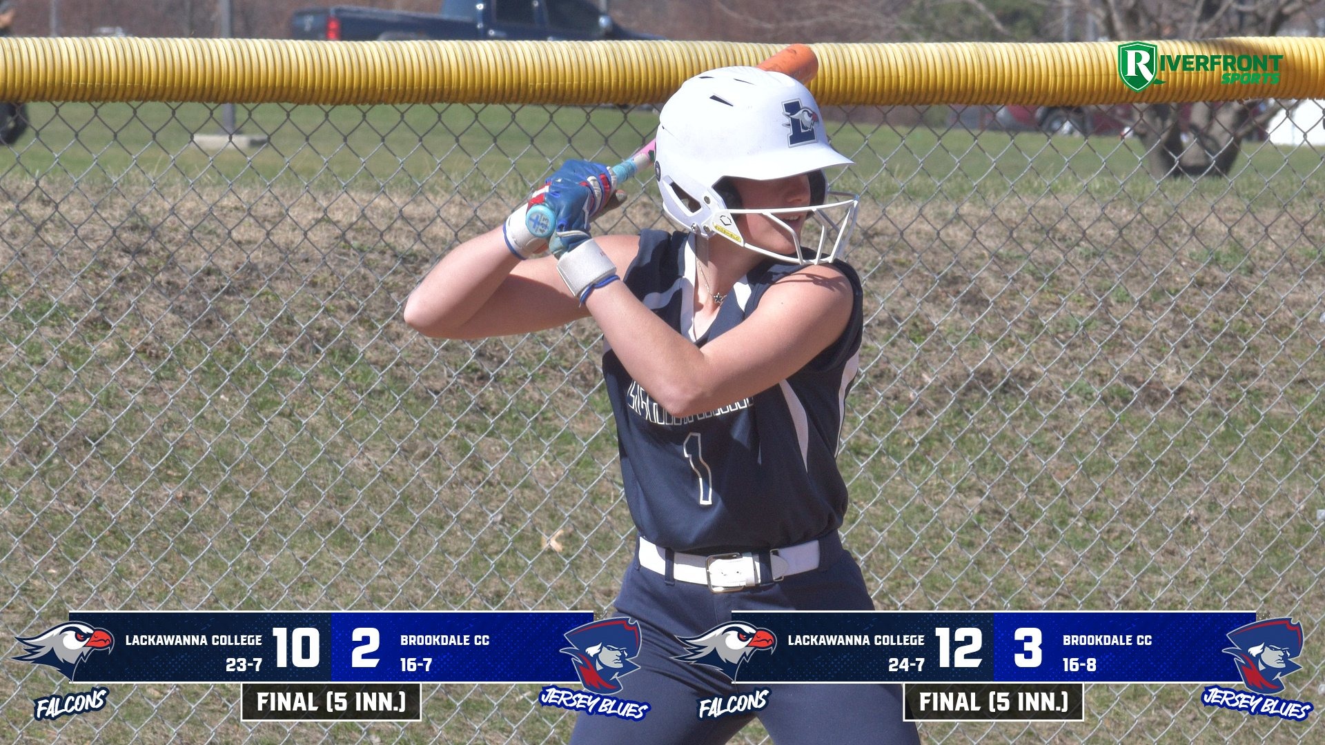 LC SB Final Score Graphic vs. Brookdale CC 4-2-26 Landscape