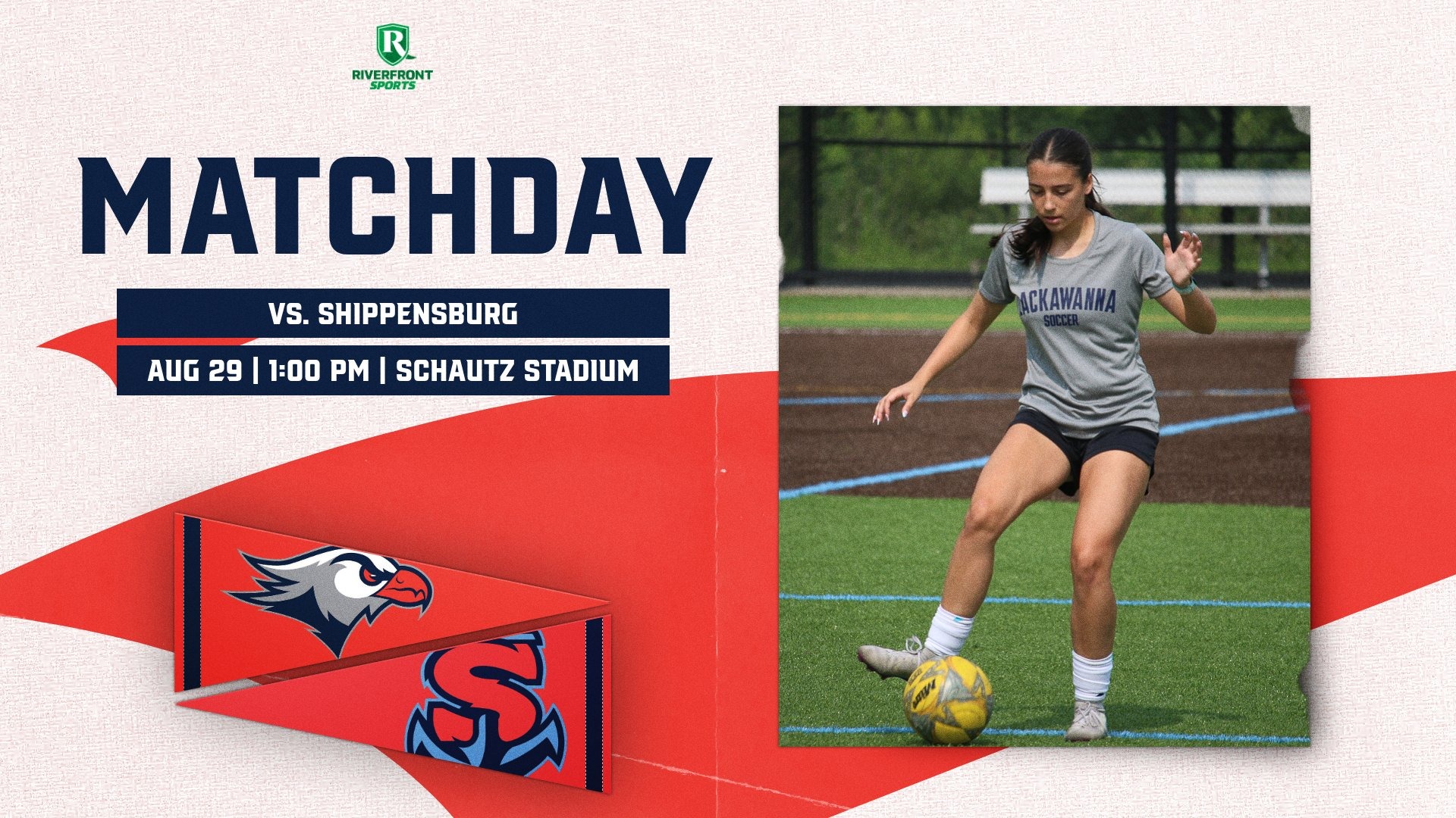 LC WSOC Gameday Graphic vs. Shippensburg 8-29-26 Landscape