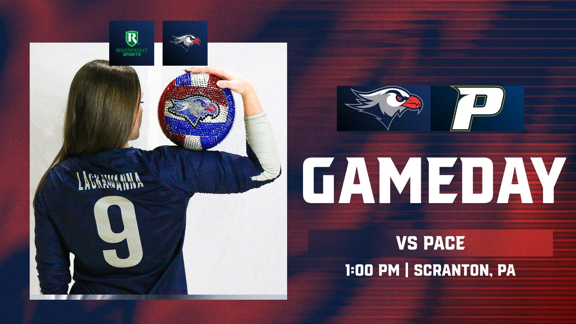 LC WVB Gameday Graphic vs. Pace 8-29-26 Landscape