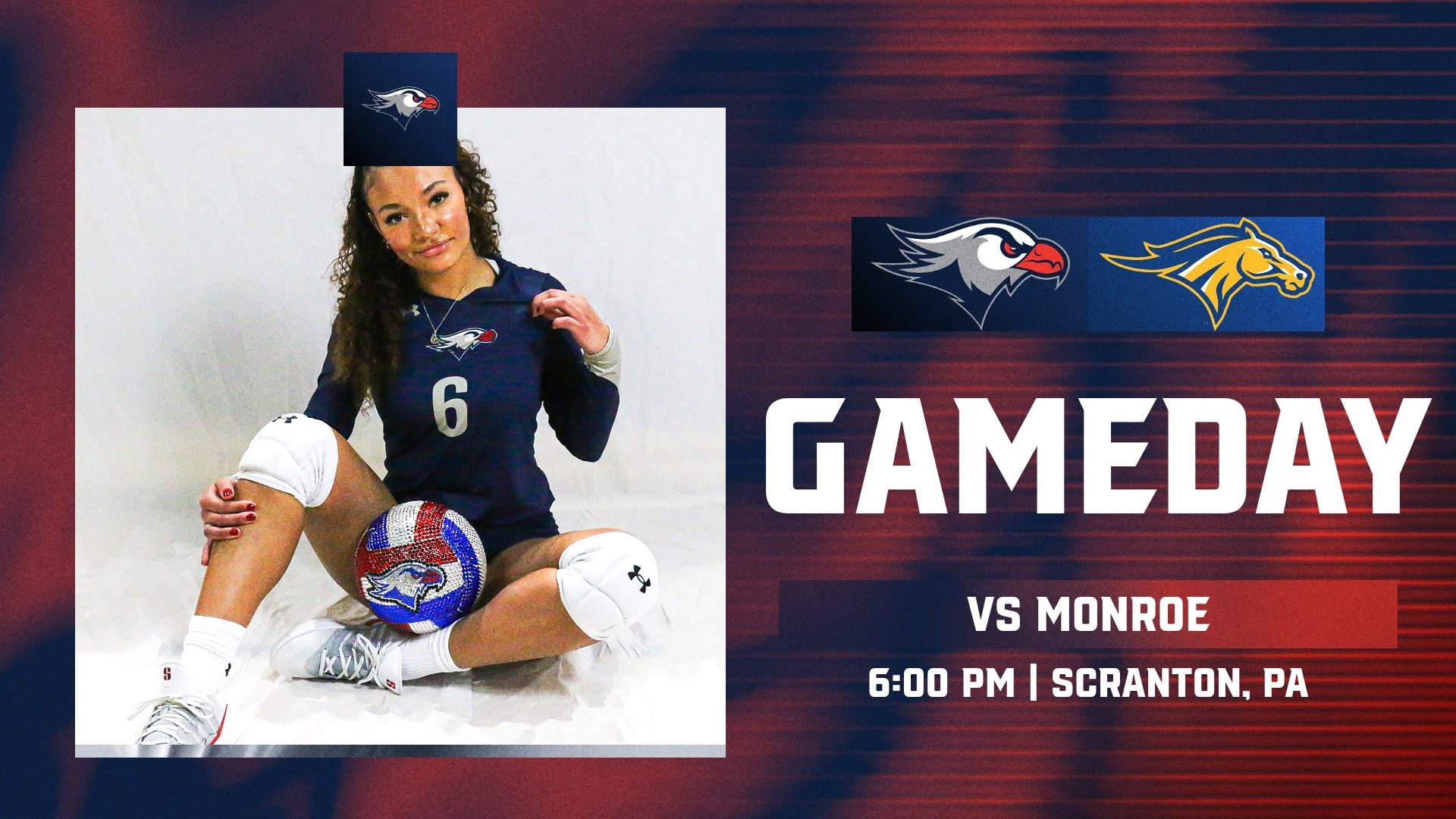 LC WVB Gameday Graphic vs. Monroe 9-1-26 Landscape