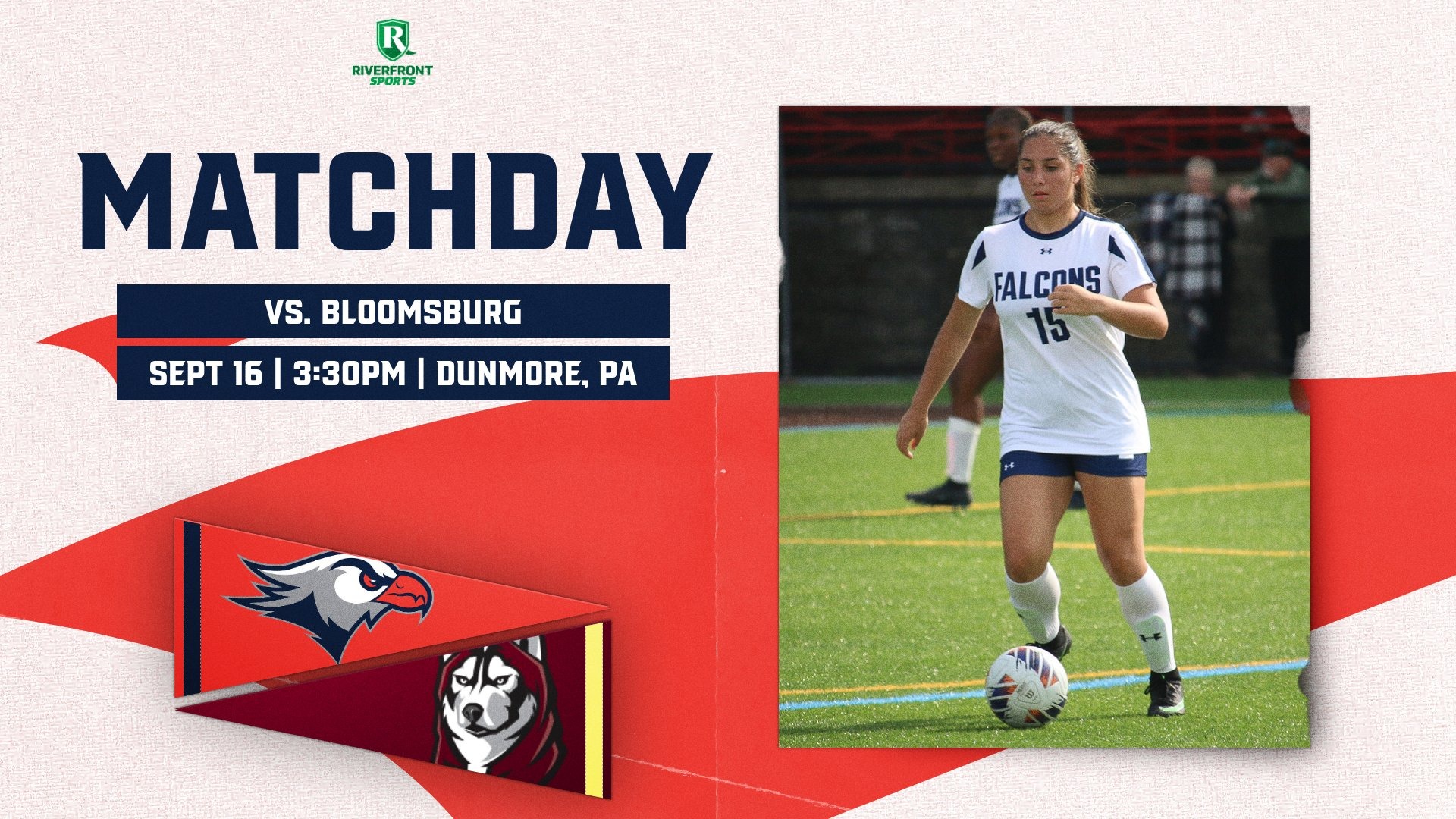 LC WSOC Gameday Graphic vs. Bloomsburg 9-16-26 Landscape
