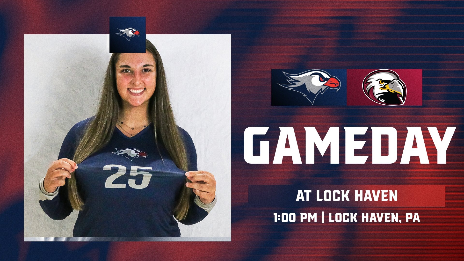 LC WVB Gameday Graphic vs. Lock Haven 9-19-26 Landscape