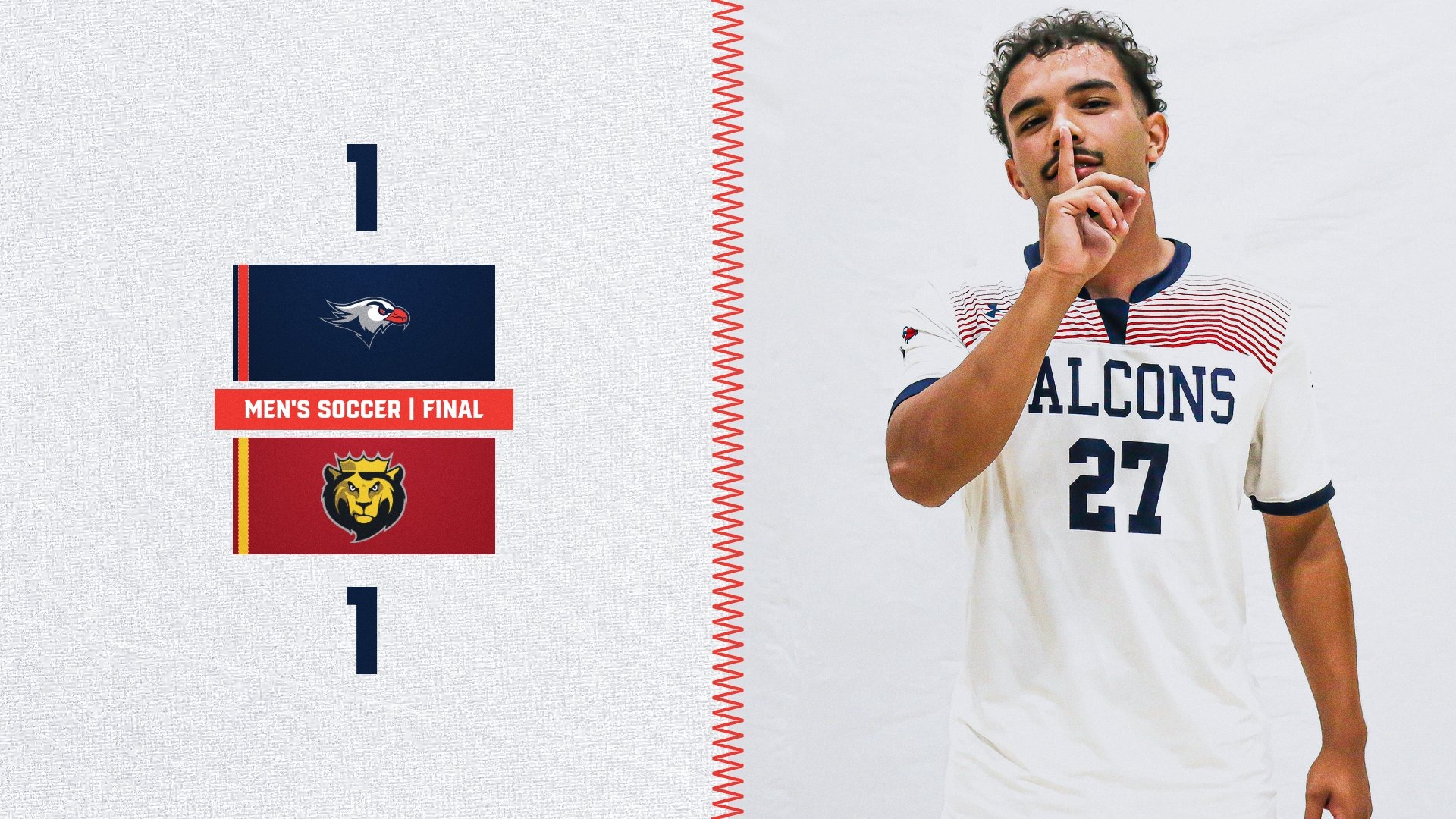 LC MSOC Final Score Graphic vs. King's College 9-2-26 Landscape
