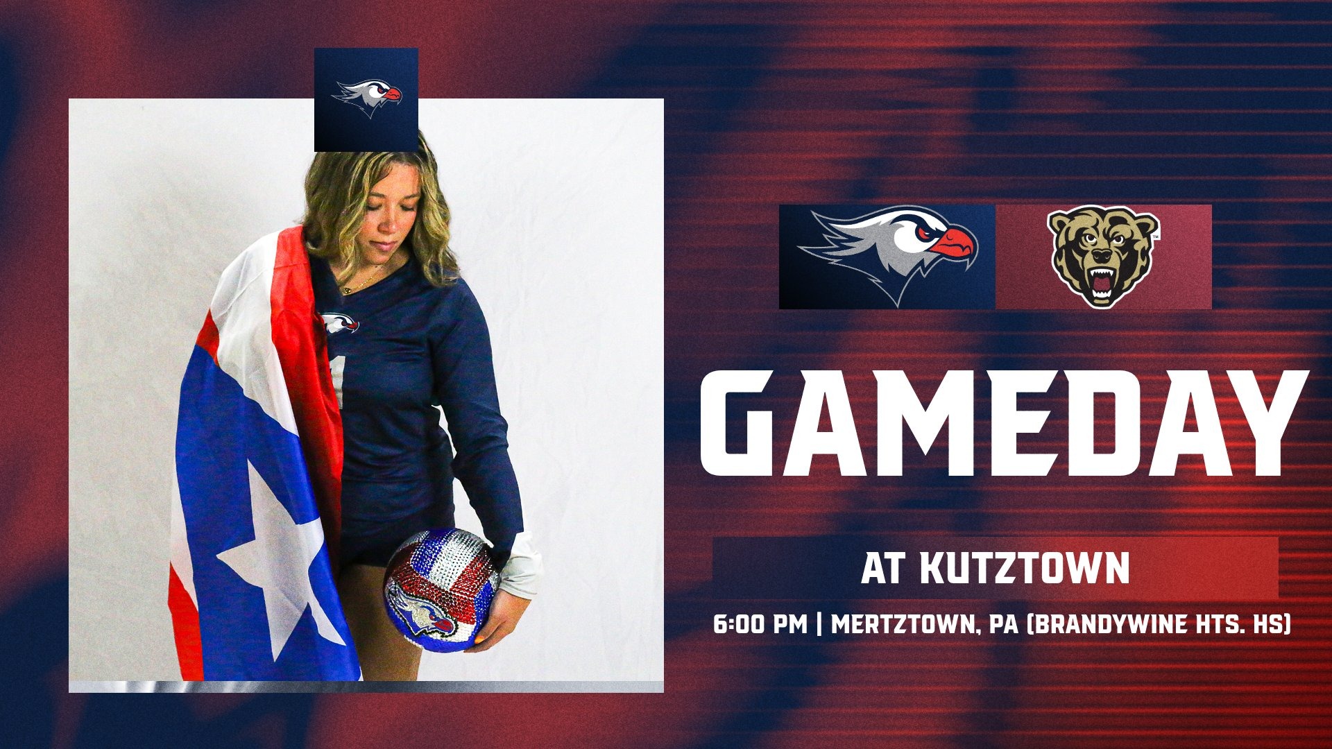 LC WVB Gameday Graphic vs. Kutztown 9-22-26 Landscape