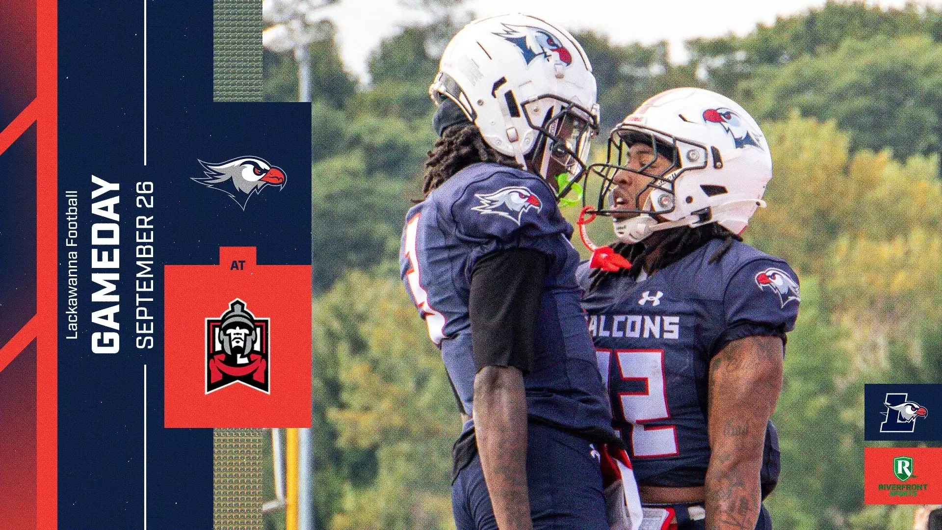 LC FB Gameday Graphic vs. East Stroudsburg 9-26-26 Landscape
