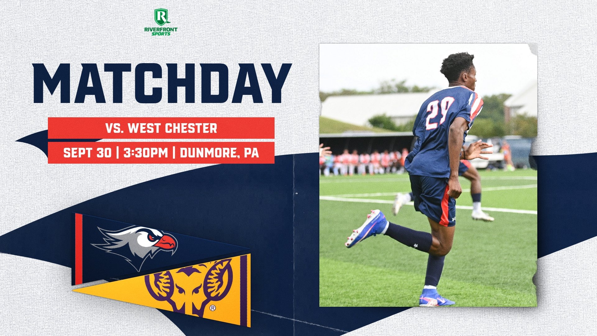 LC MSOC Gameday Graphic vs. West Chester 9-30-26 Landscape