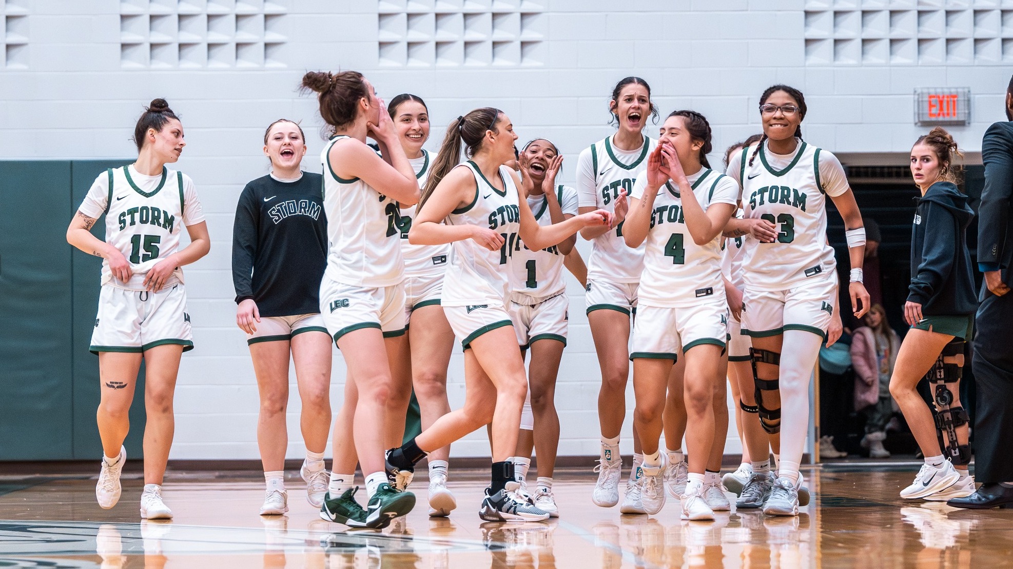 Storm Celebrate After Win Over Cedarville