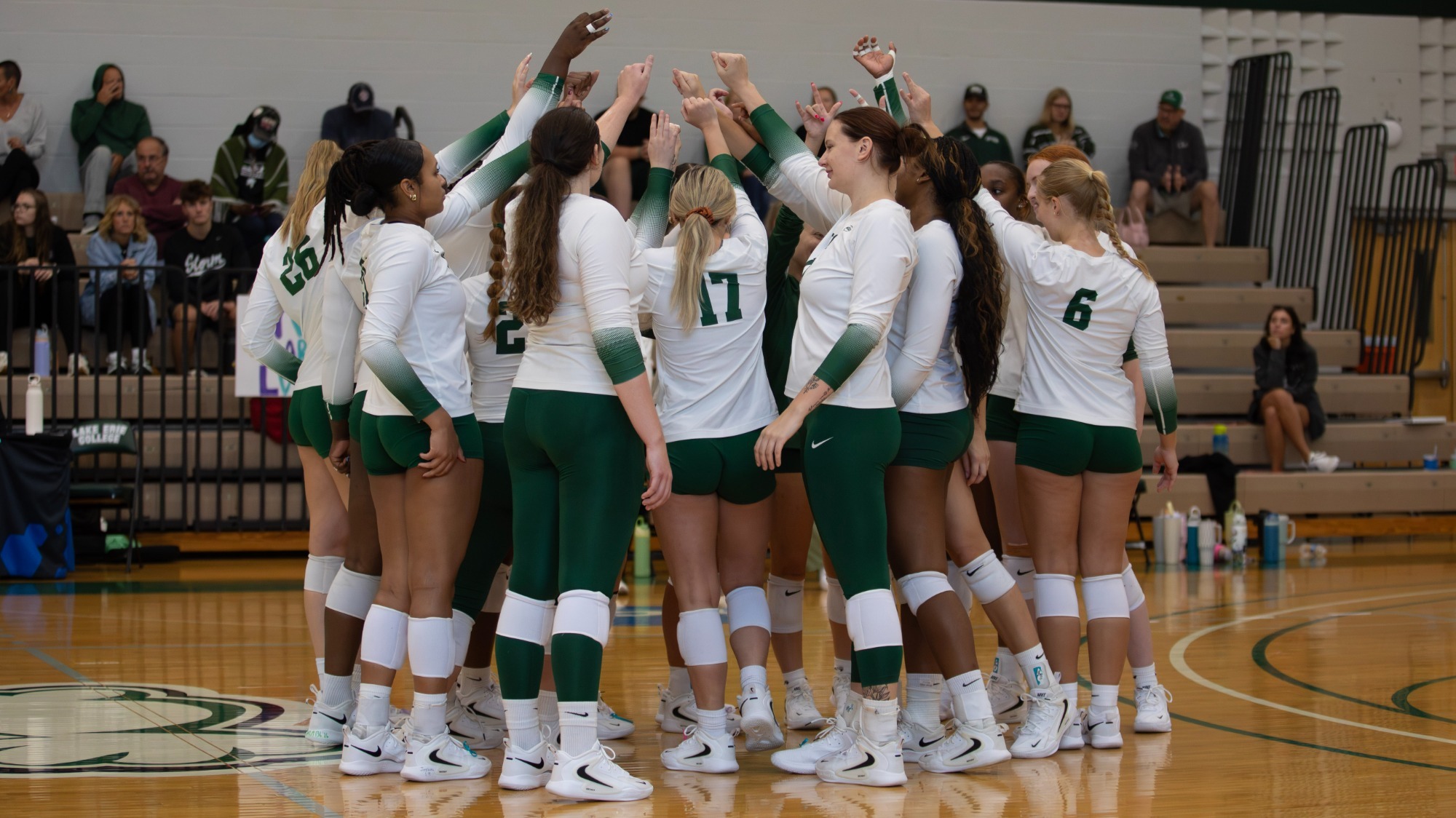 Volleyball Team Huddle 2026