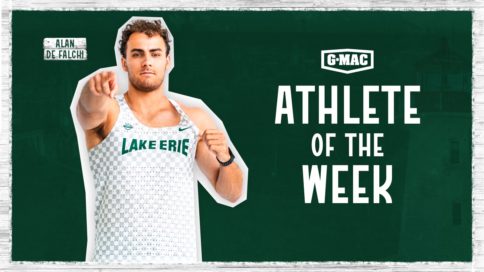 Alan de Falchi - G-MAC Field Athlete of the Week - Second Straight