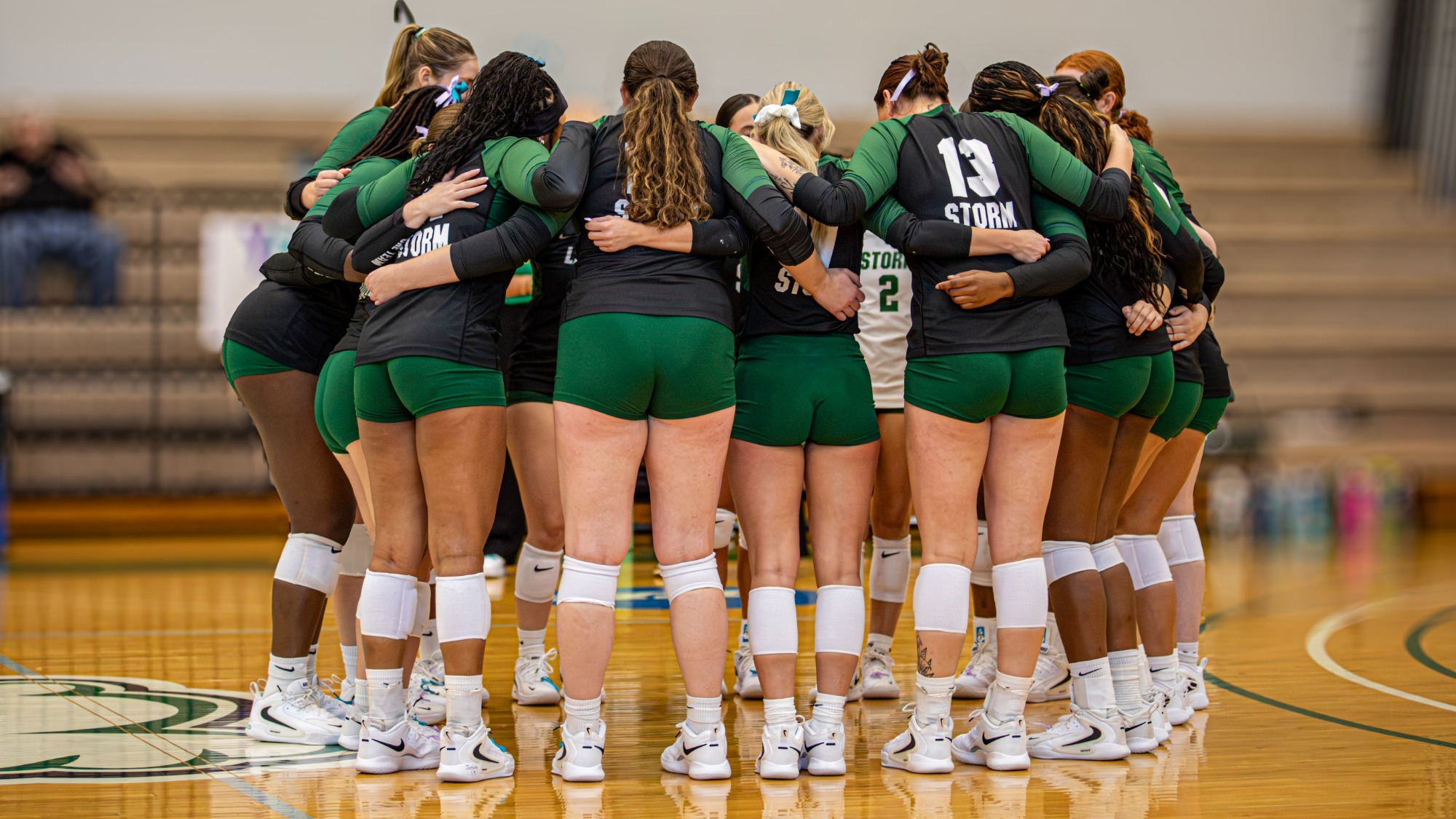 Volleyball Team Huddle