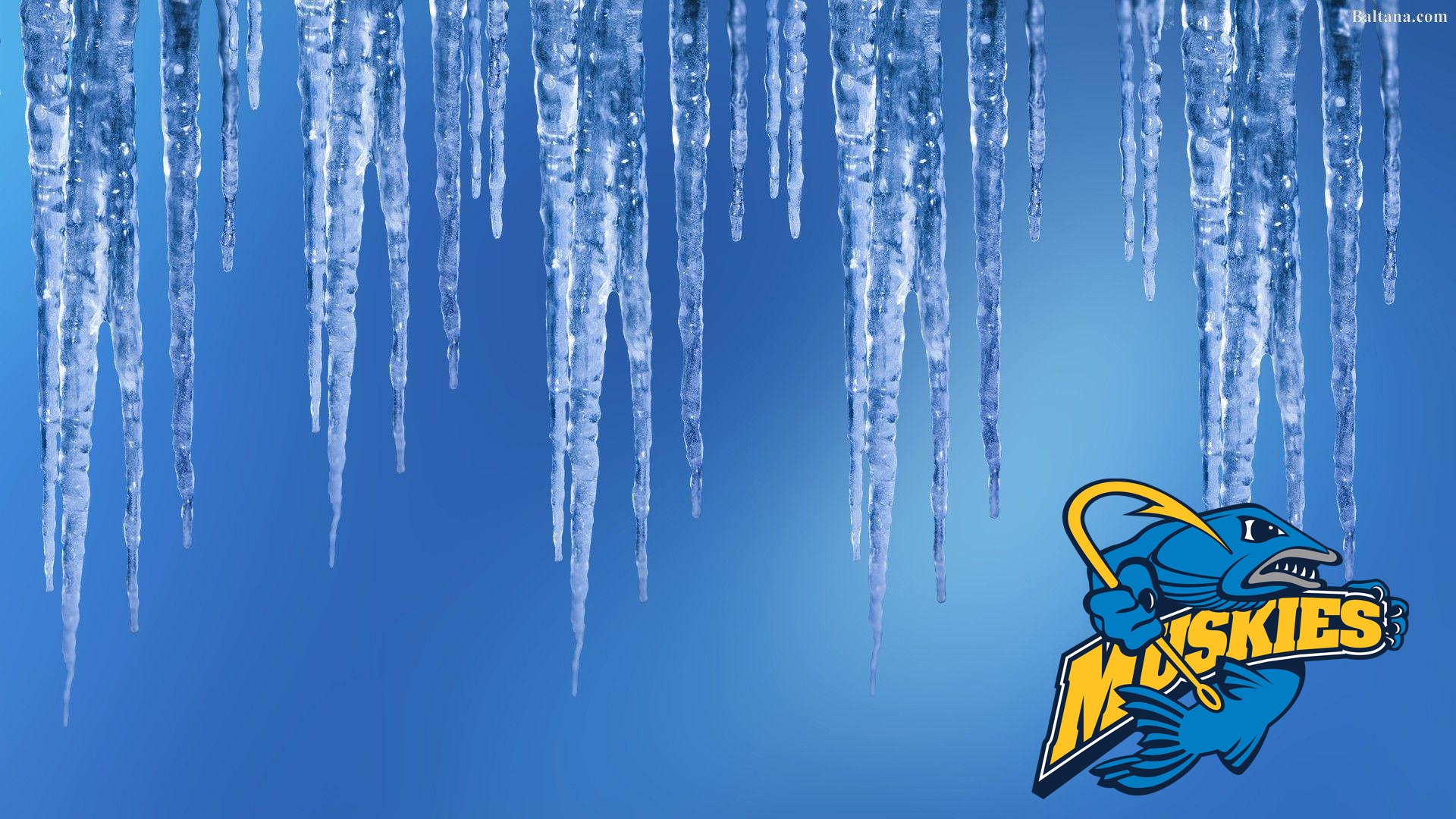 Ice Background Muskie