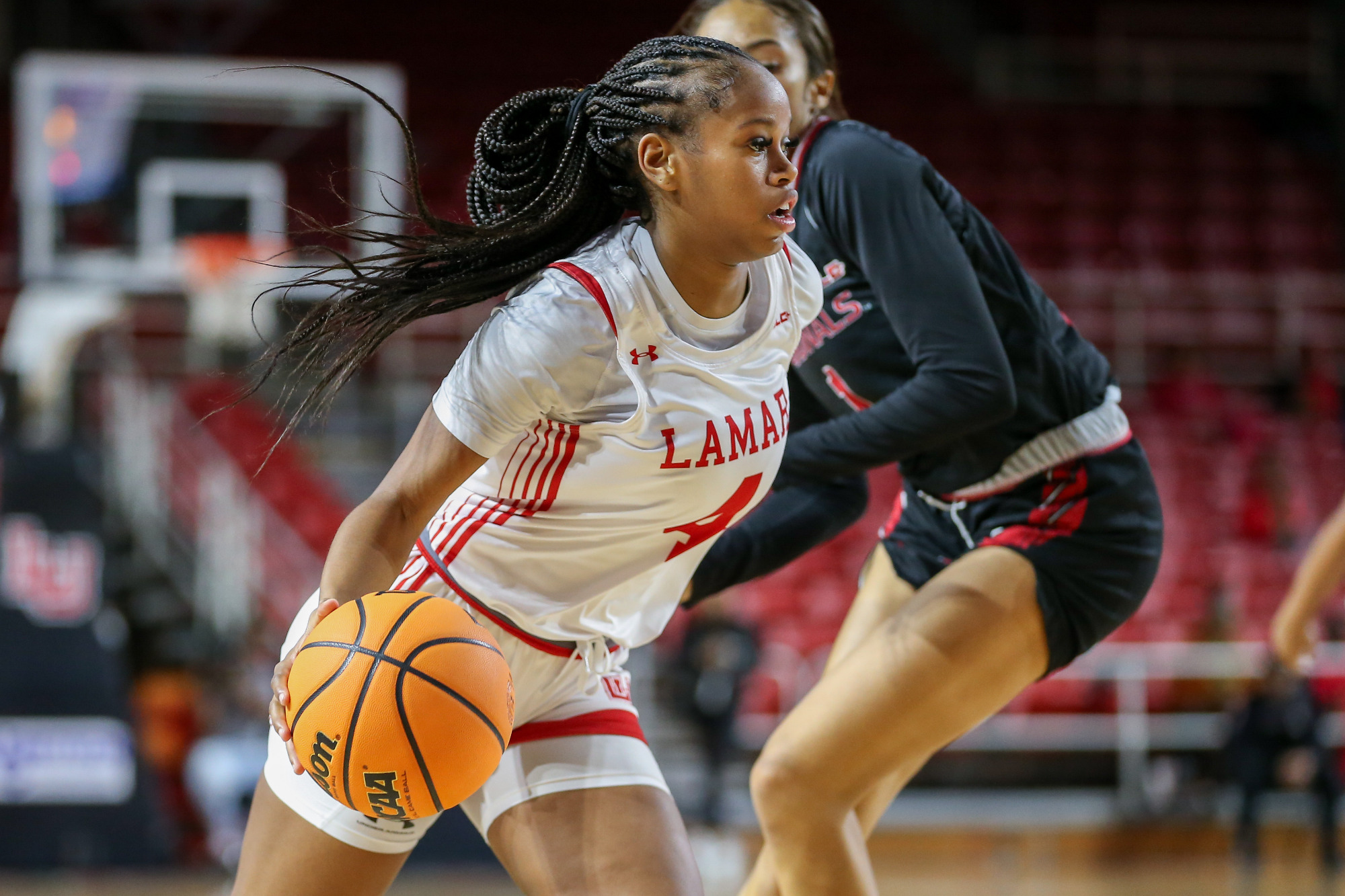 Lamar women's basketball kicks off 2025 conference play against  UIW at Neches Arena in Beaumont, TX. Thursday, January 2, 2025. Photo credit Jarrod Brown