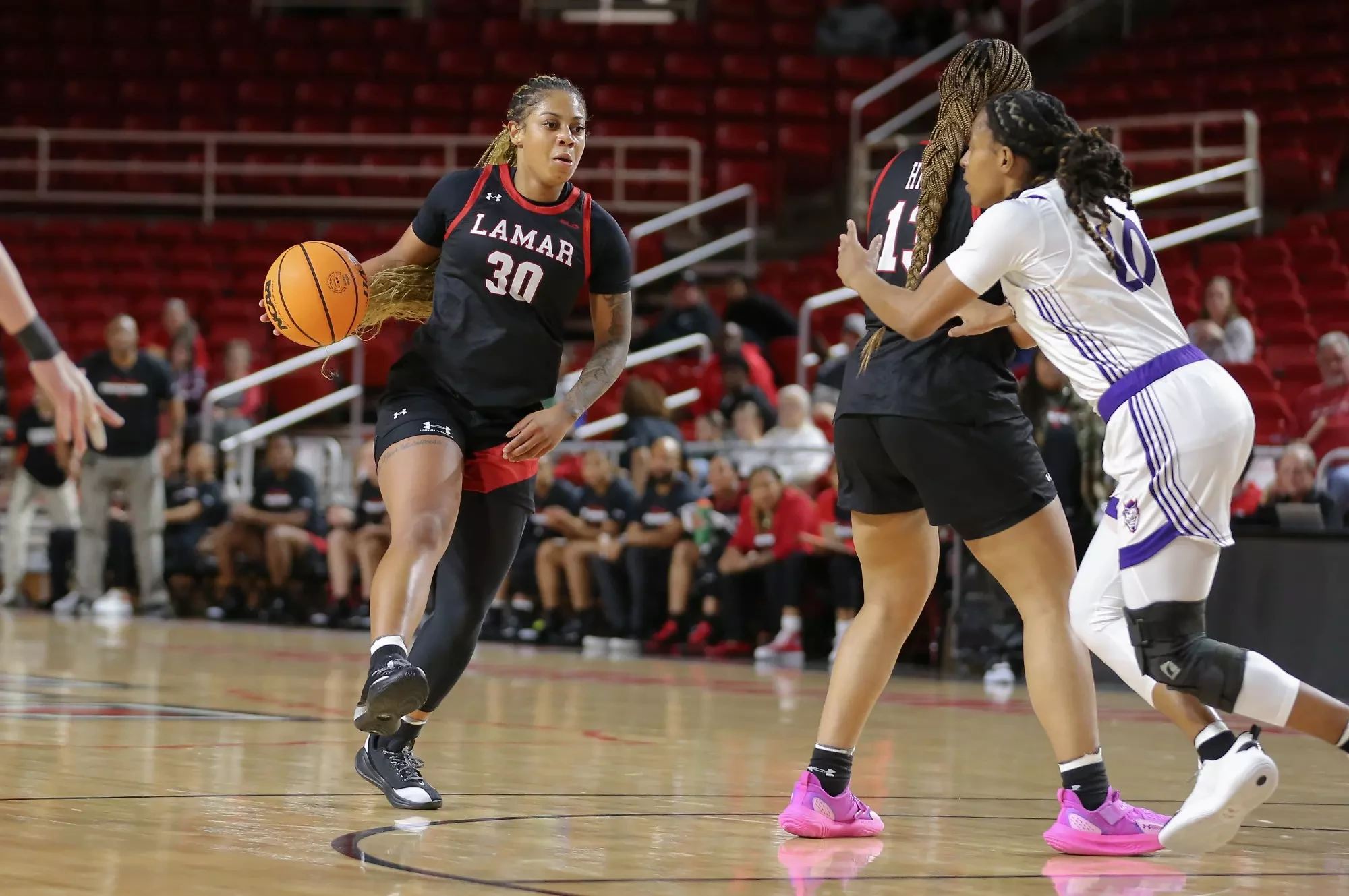 Lamar WBB takes on Northwestern State at Neches Arena in Beaumont, Texas. Thursday, February 5, 2026. Photo credit Jarrod Brown