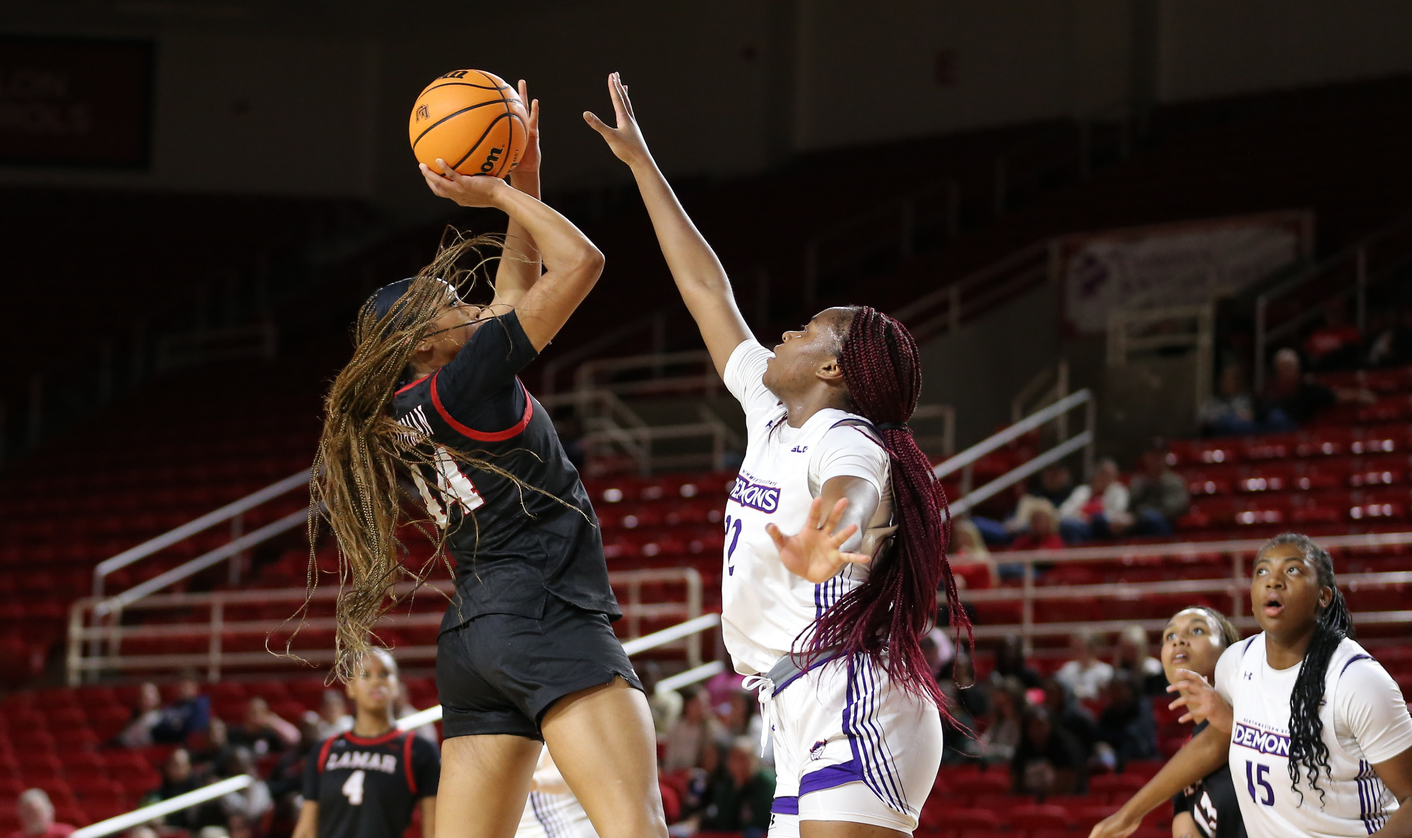Lamar WBB takes on Northwestern State at Neches Arena in Beaumont, Texas. Thursday, February 5, 2026. Photo credit Jarrod Brown