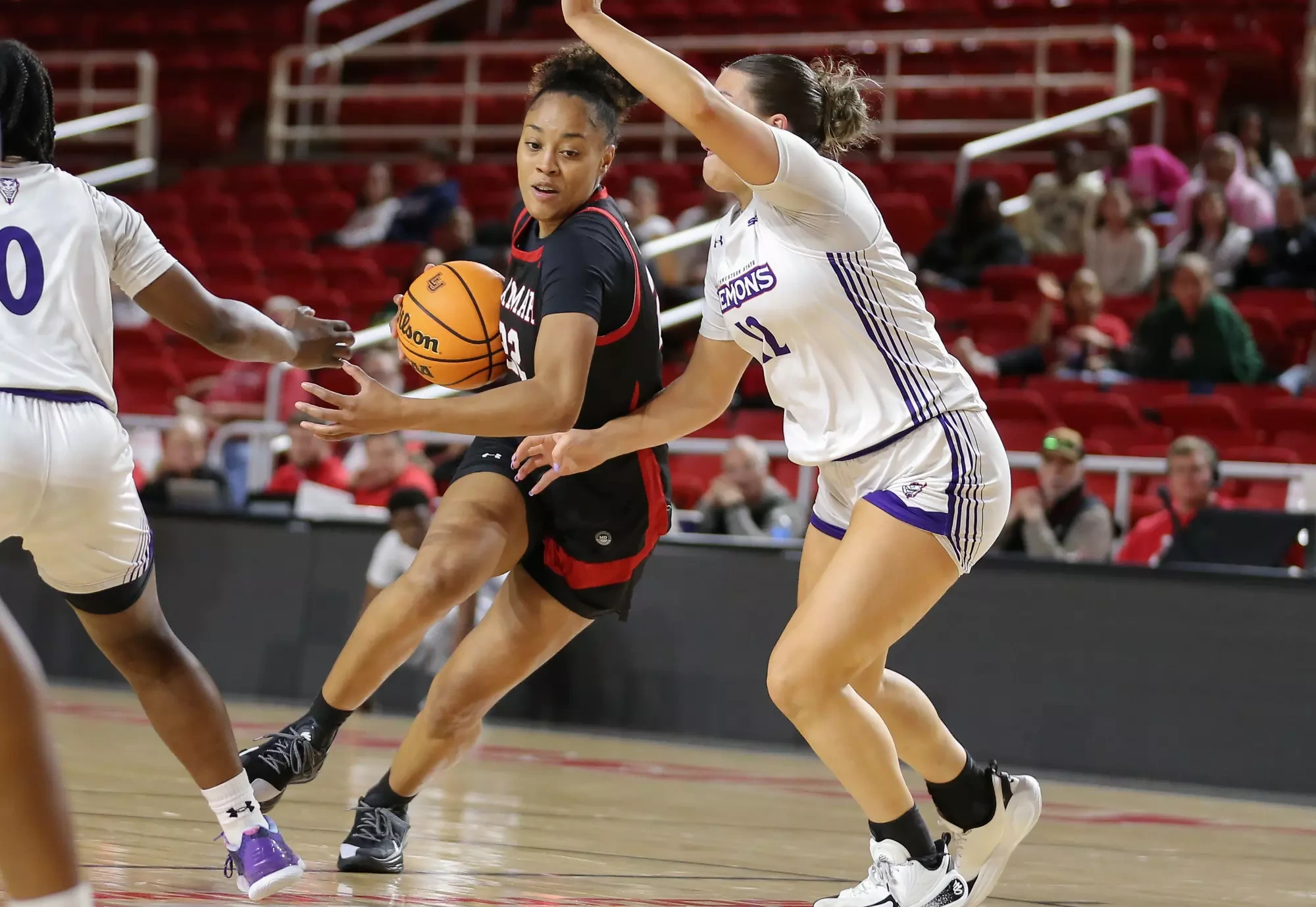 Lamar WBB takes on Northwestern State at Neches Arena in Beaumont, Texas. Thursday, February 5, 2026. Photo credit Jarrod Brown