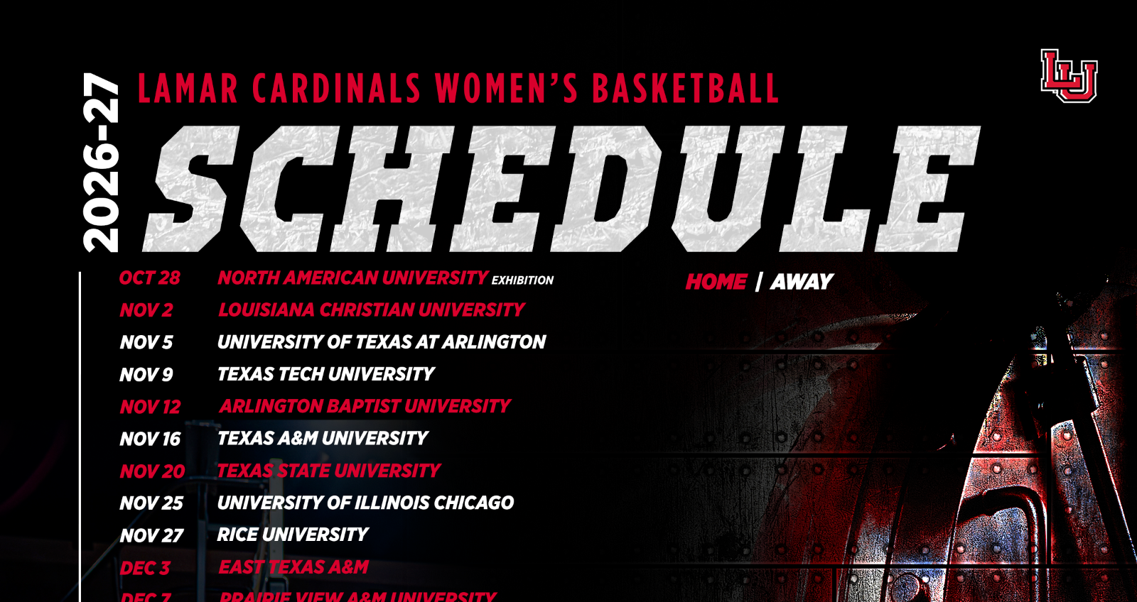 WBB Schedule