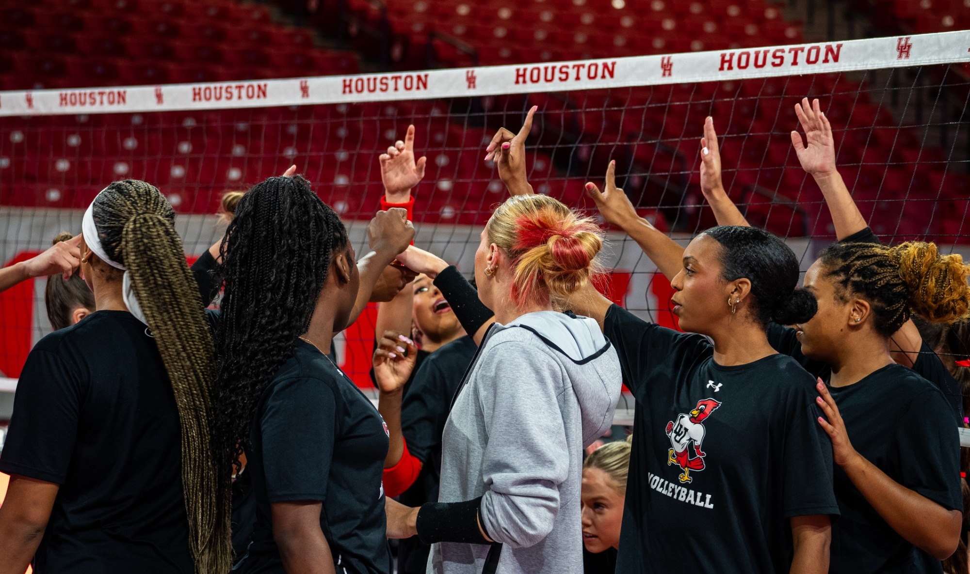 LU VB Team Action Shot at Houston