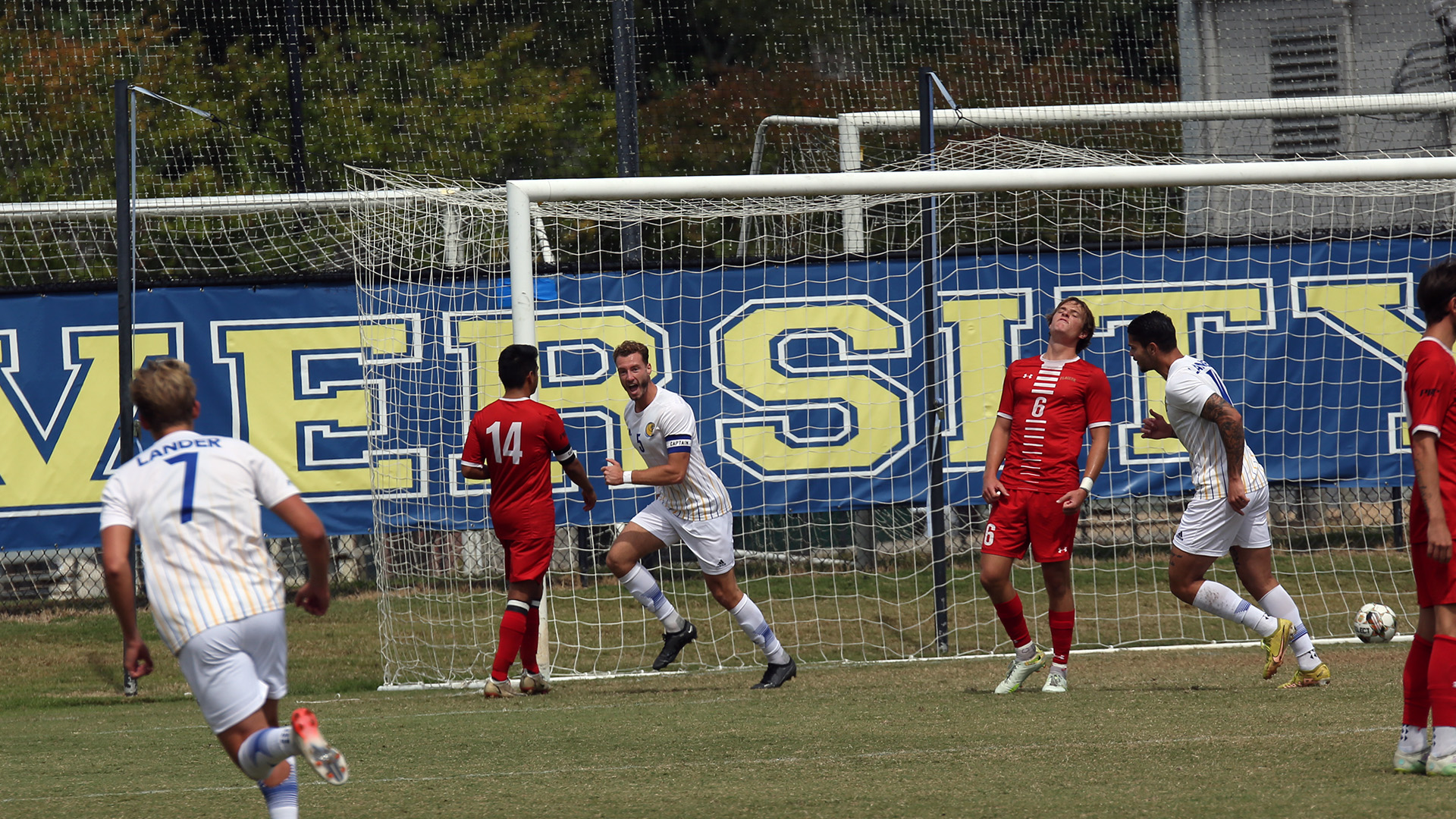 Men's soccer takes down Flagler at home Wednesday afternoon Lander